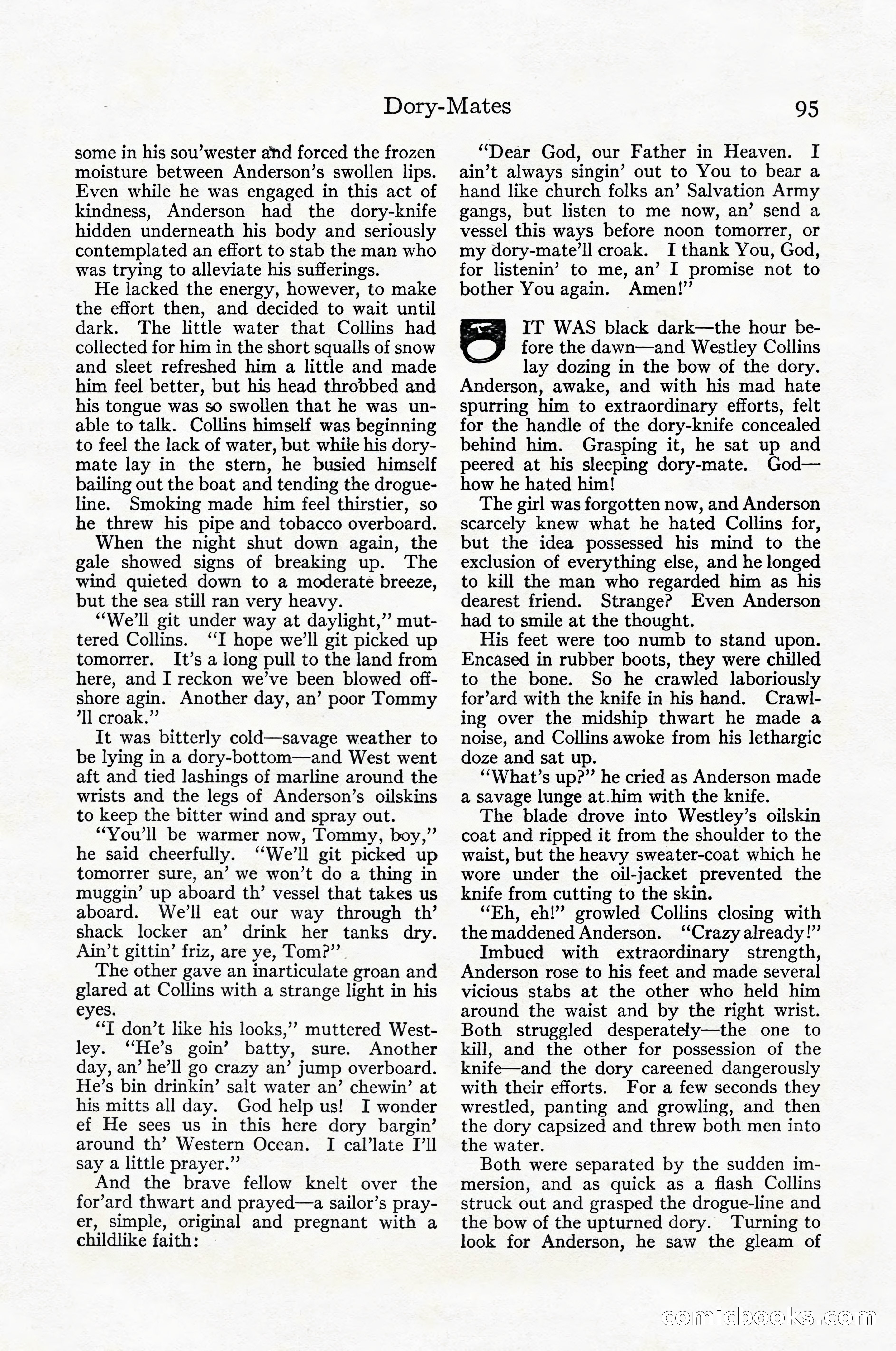 Adventure Magazine Cover, April 1916 — page 97 of 228