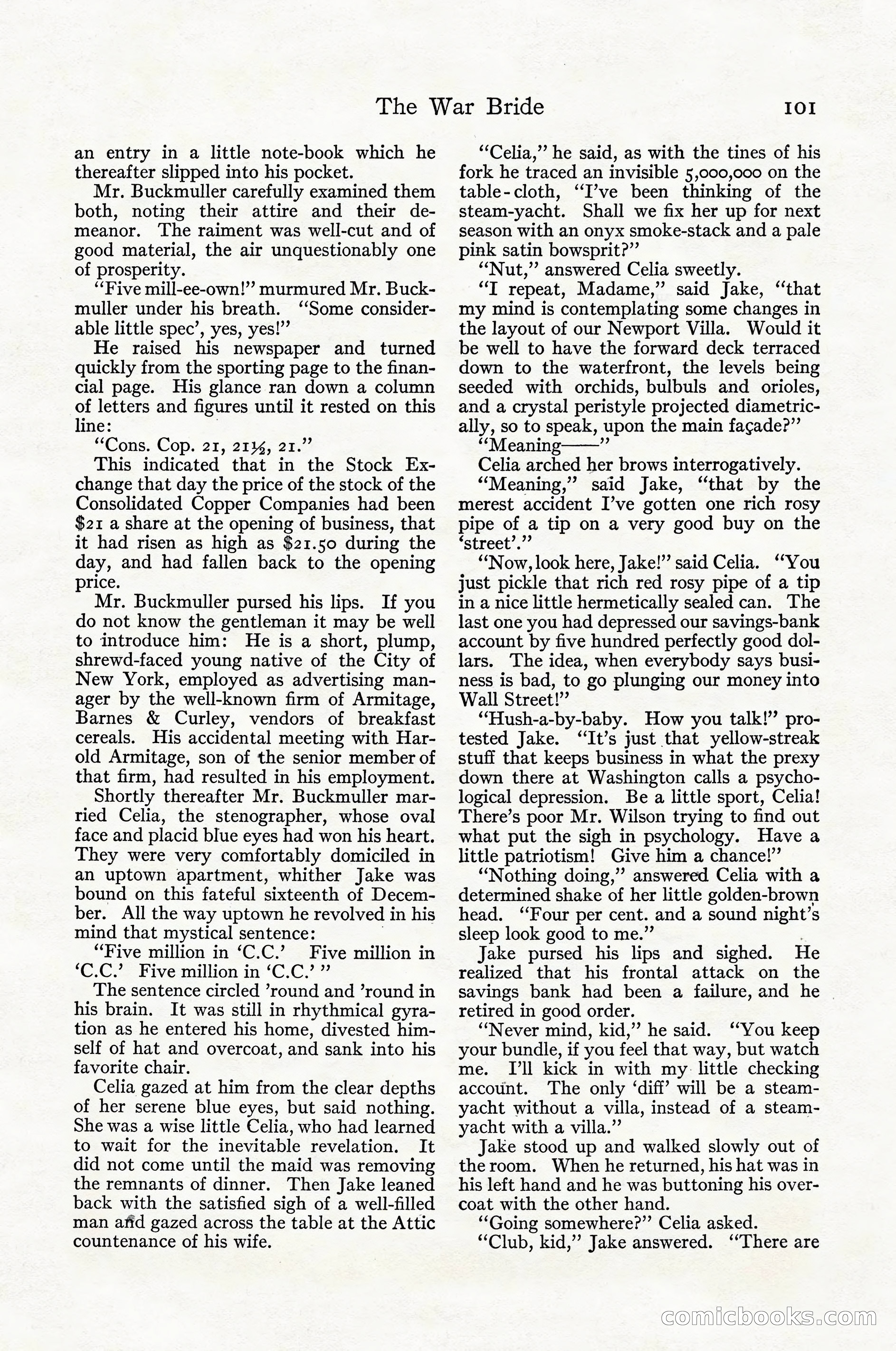 Adventure Magazine Cover, April 1916 — page 103 of 228