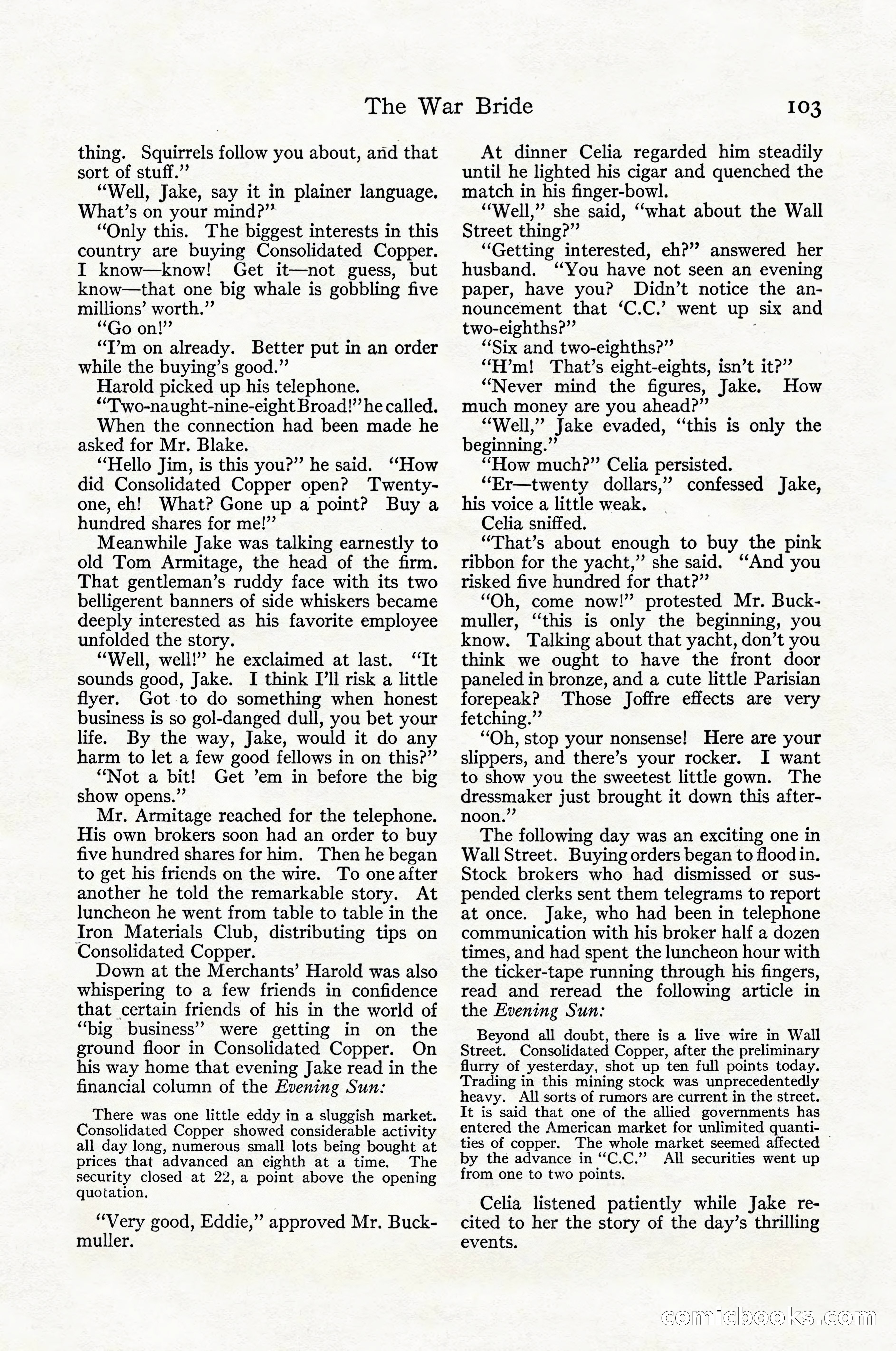 Adventure Magazine Cover, April 1916 — page 105 of 228