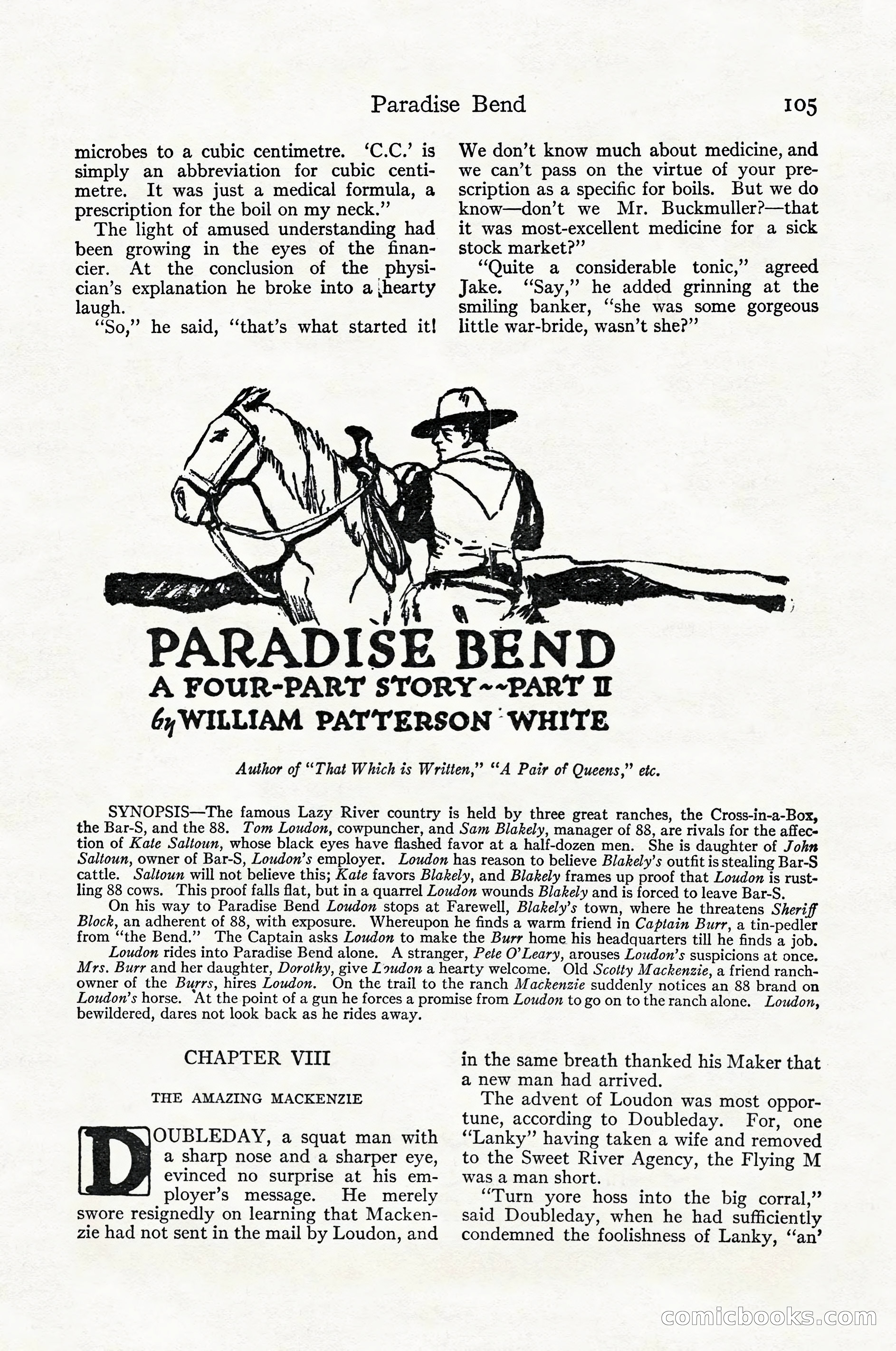 Adventure Magazine Cover, April 1916 — page 107 of 228
