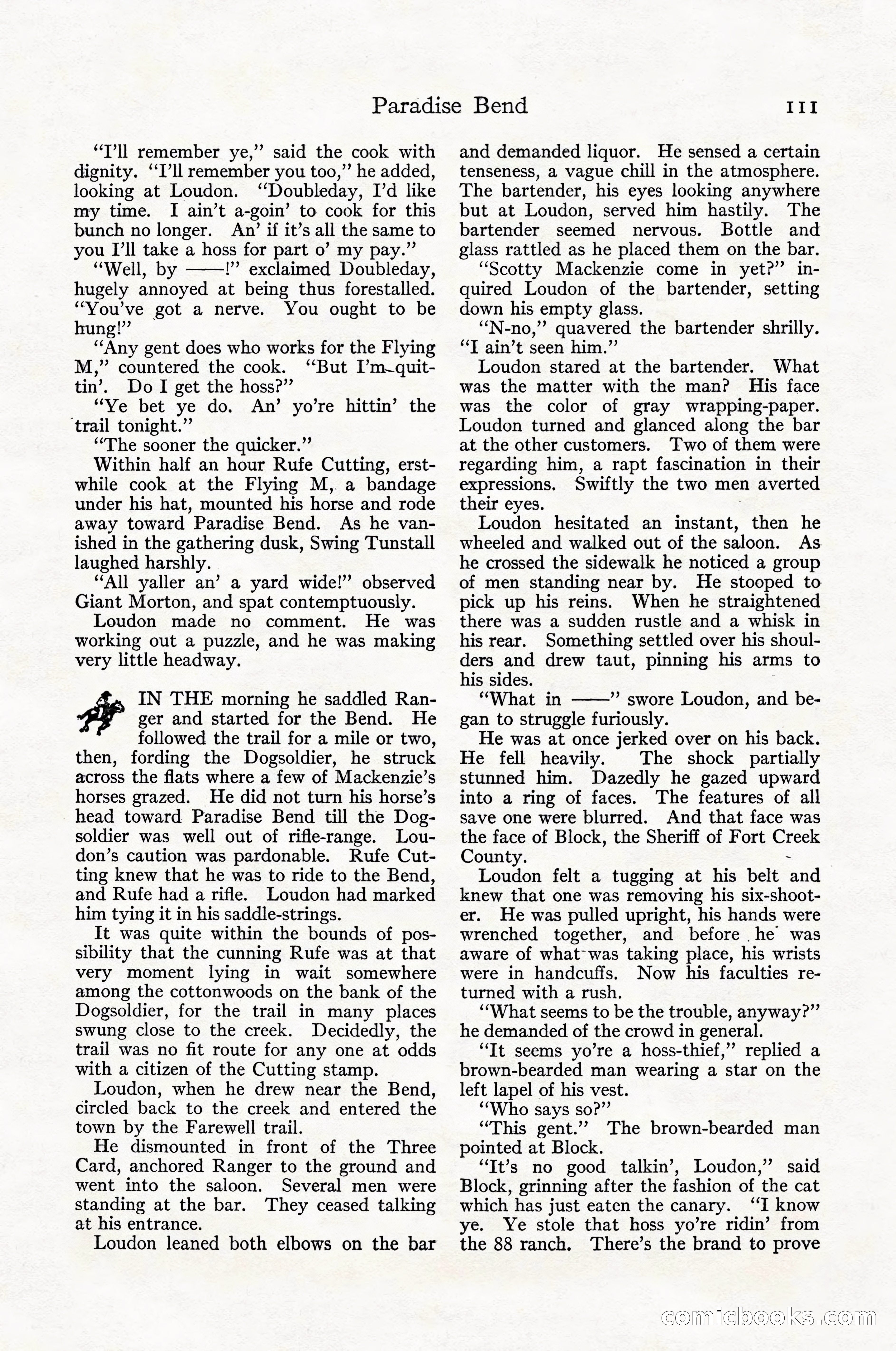 Adventure Magazine Cover, April 1916 — page 113 of 228