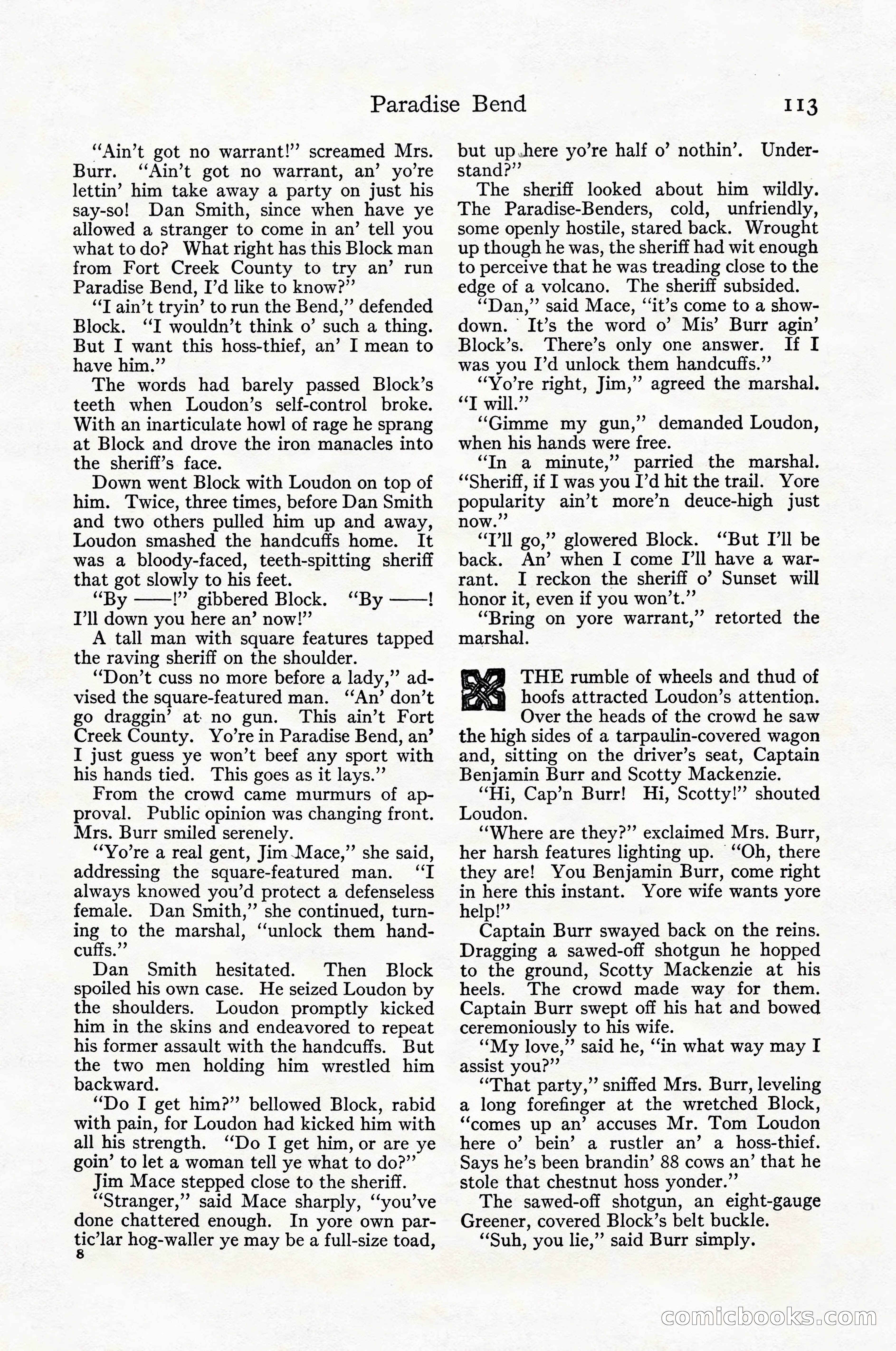 Adventure Magazine Cover, April 1916 — page 115 of 228