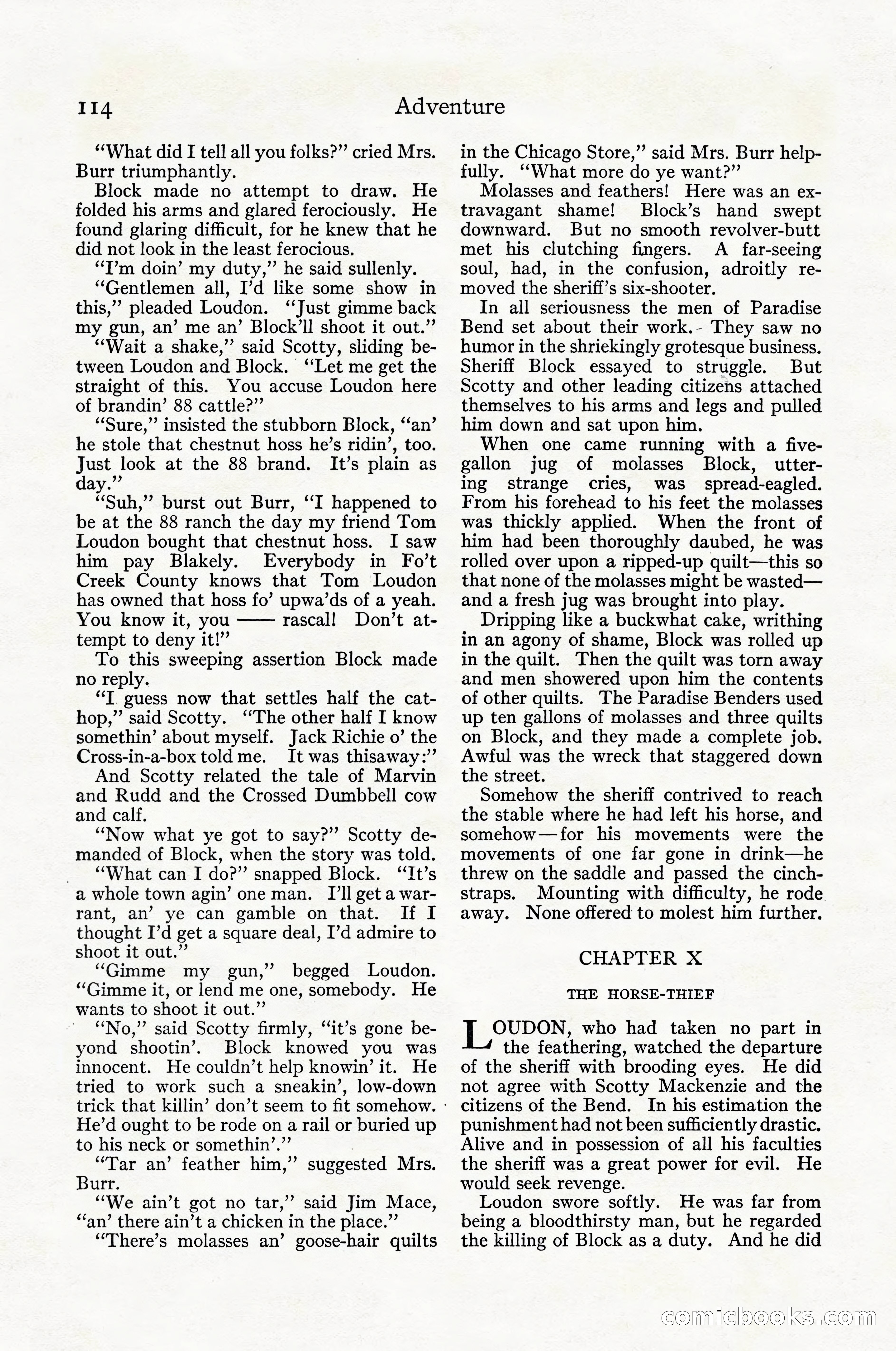 Adventure Magazine Cover, April 1916 — page 116 of 228