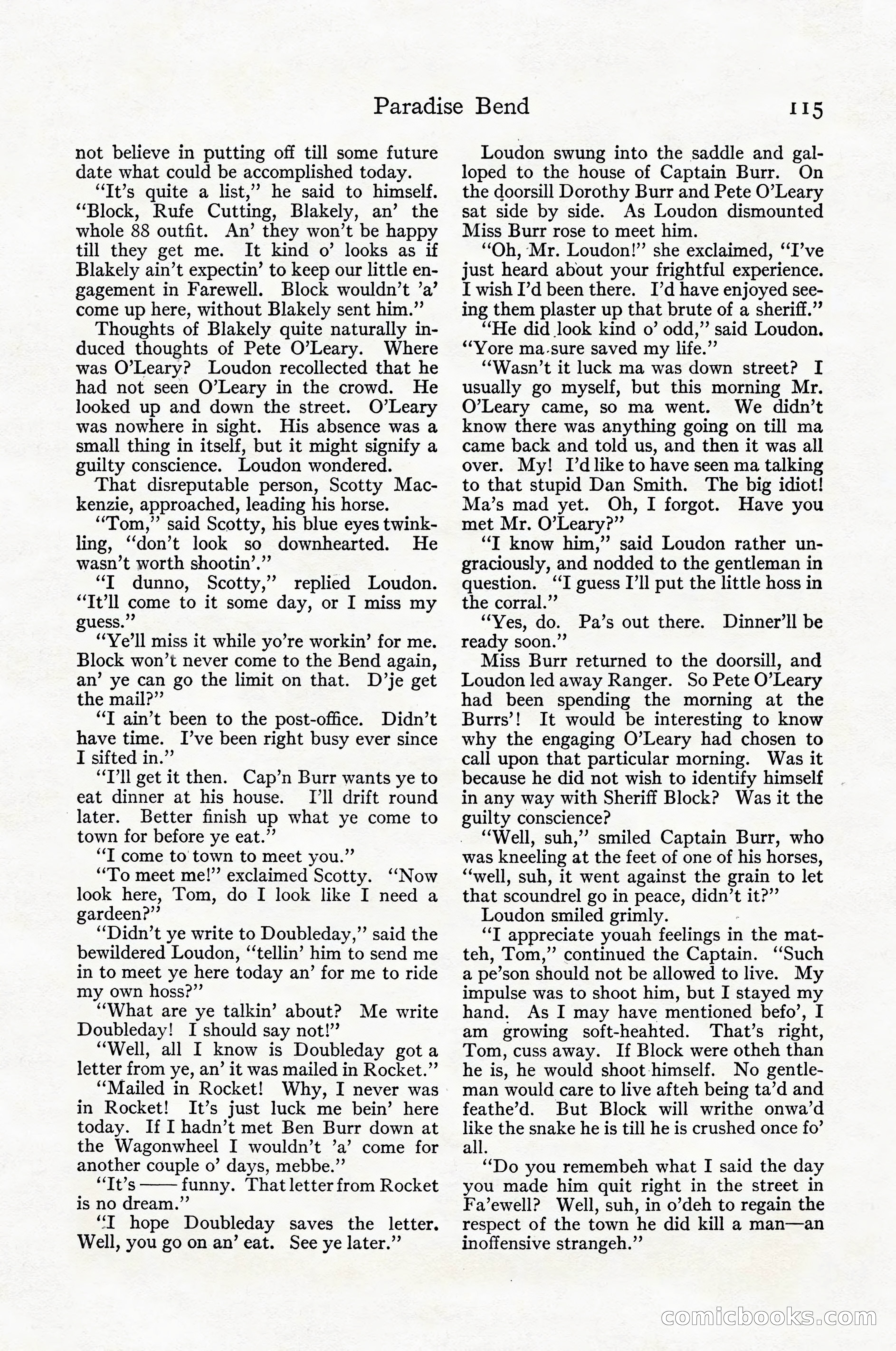 Adventure Magazine Cover, April 1916 — page 117 of 228