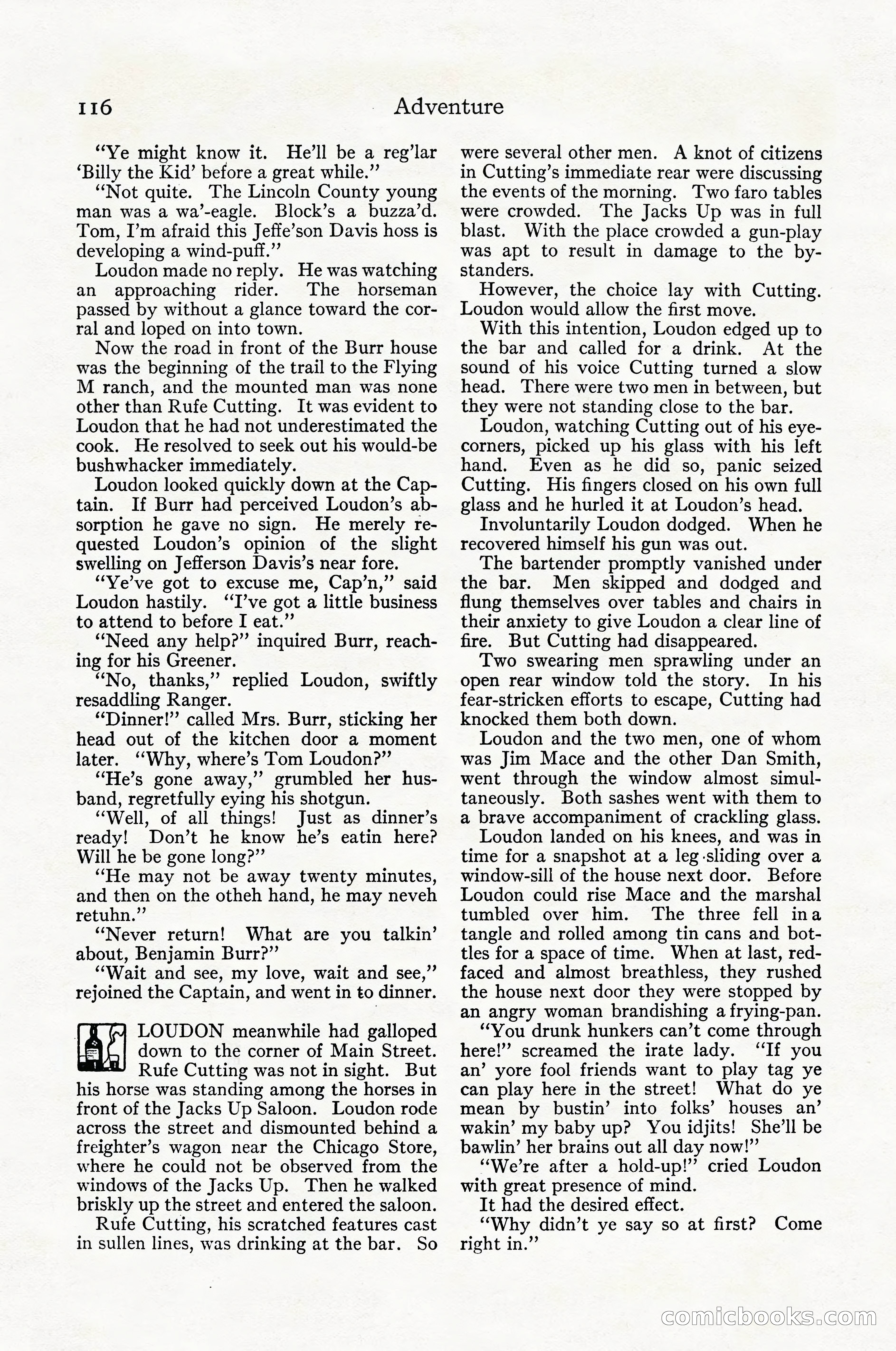 Adventure Magazine Cover, April 1916 — page 118 of 228