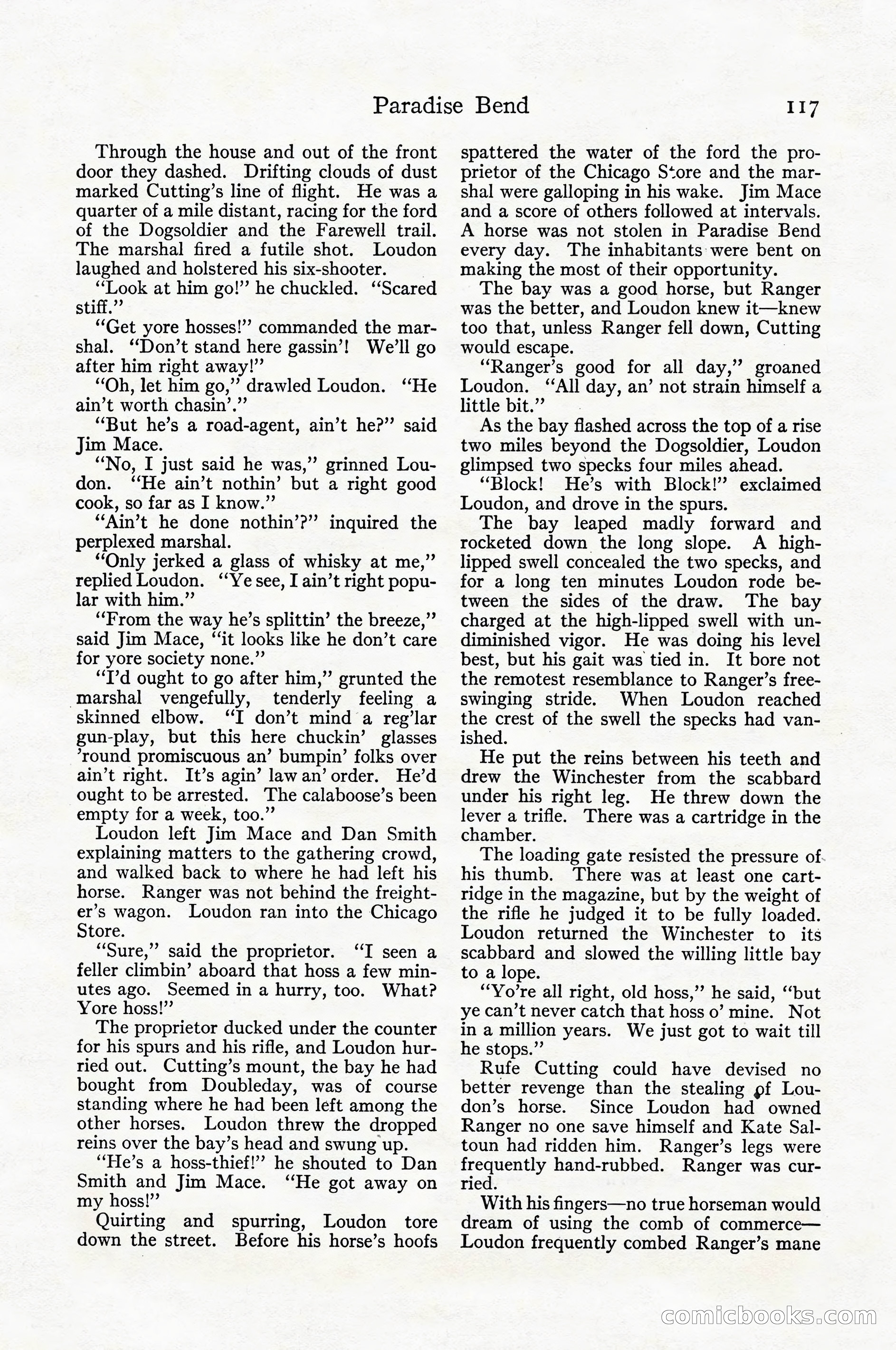 Adventure Magazine Cover, April 1916 — page 119 of 228