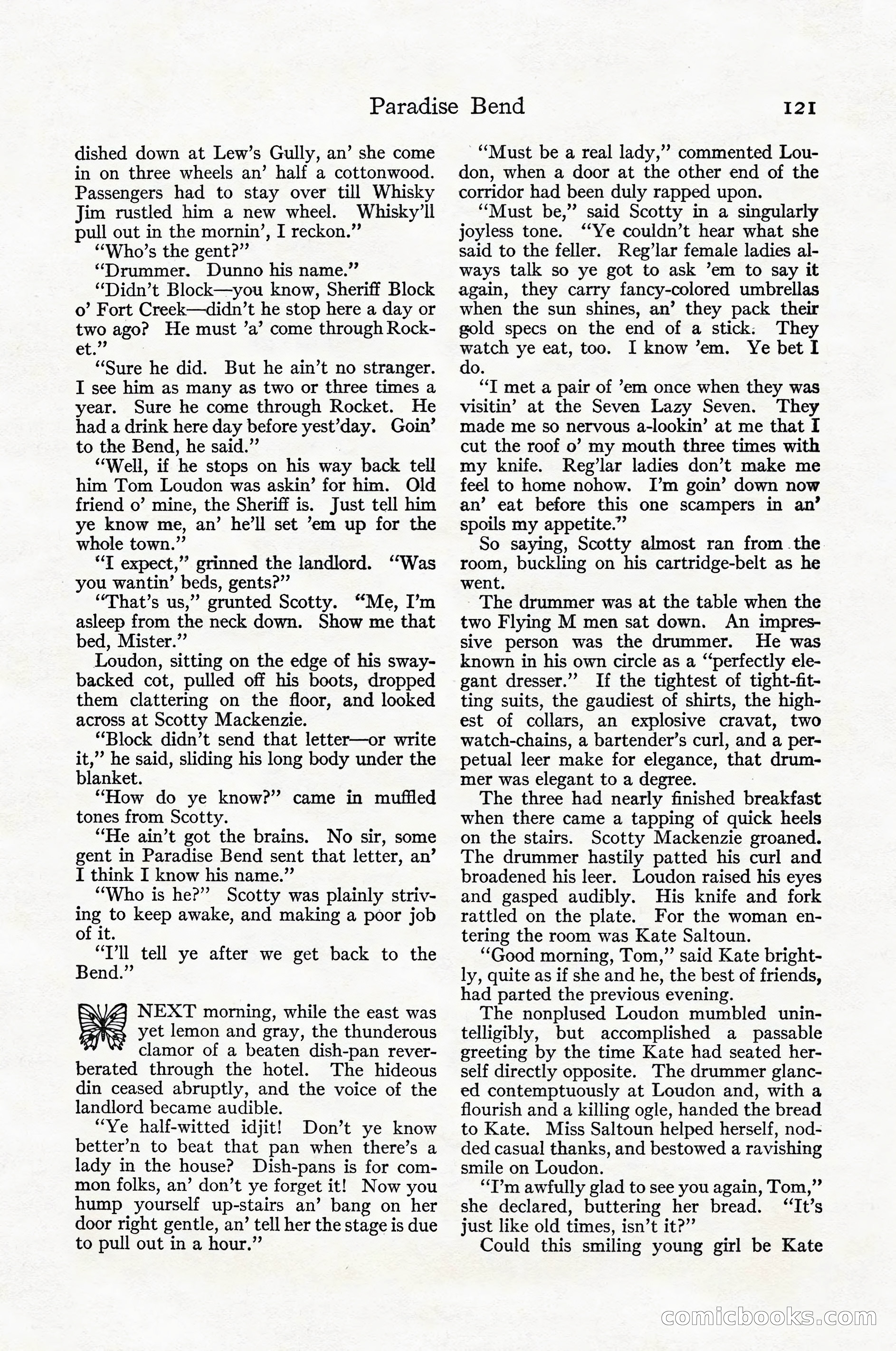 Adventure Magazine Cover, April 1916 — page 123 of 228