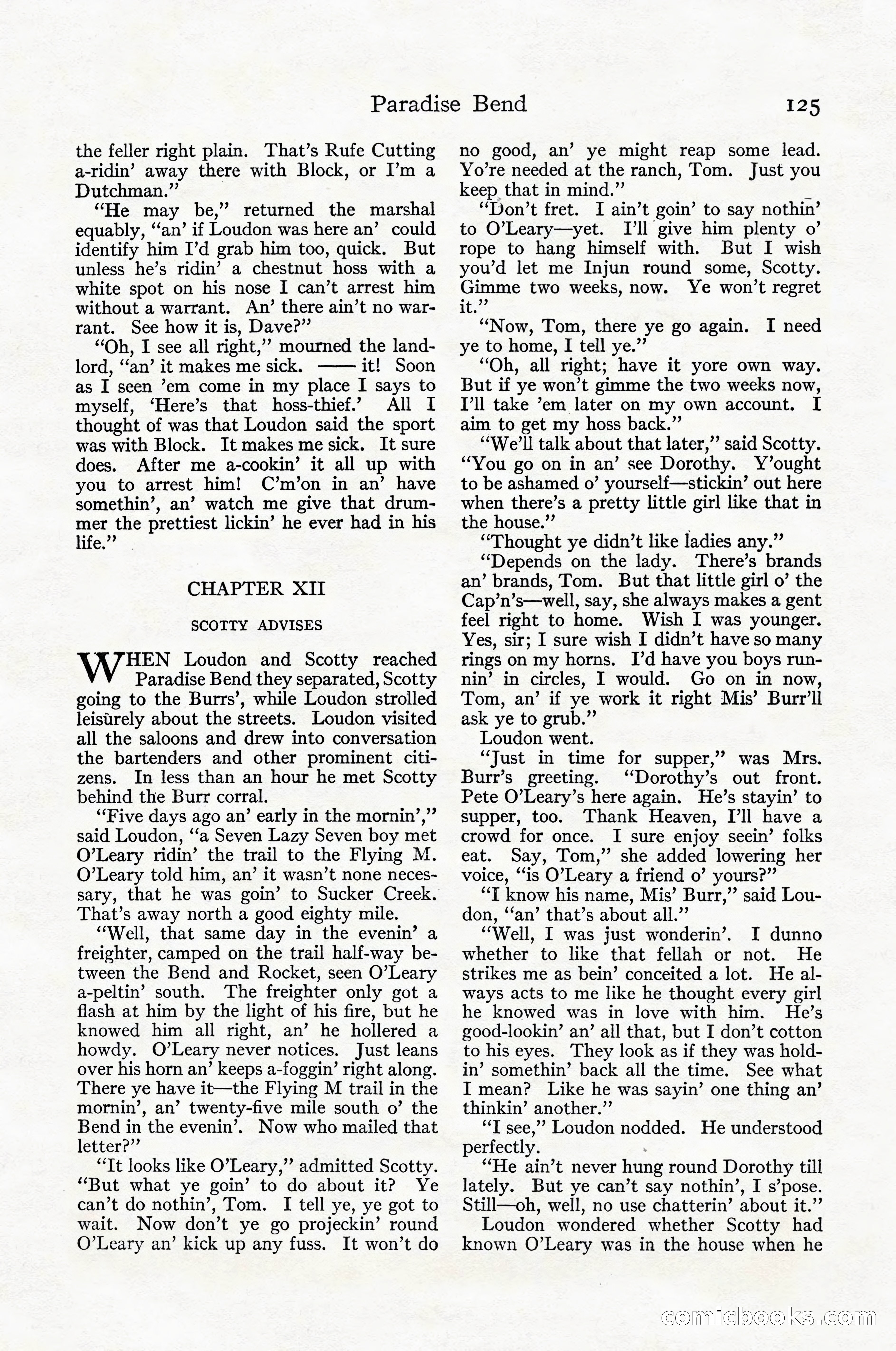 Adventure Magazine Cover, April 1916 — page 127 of 228
