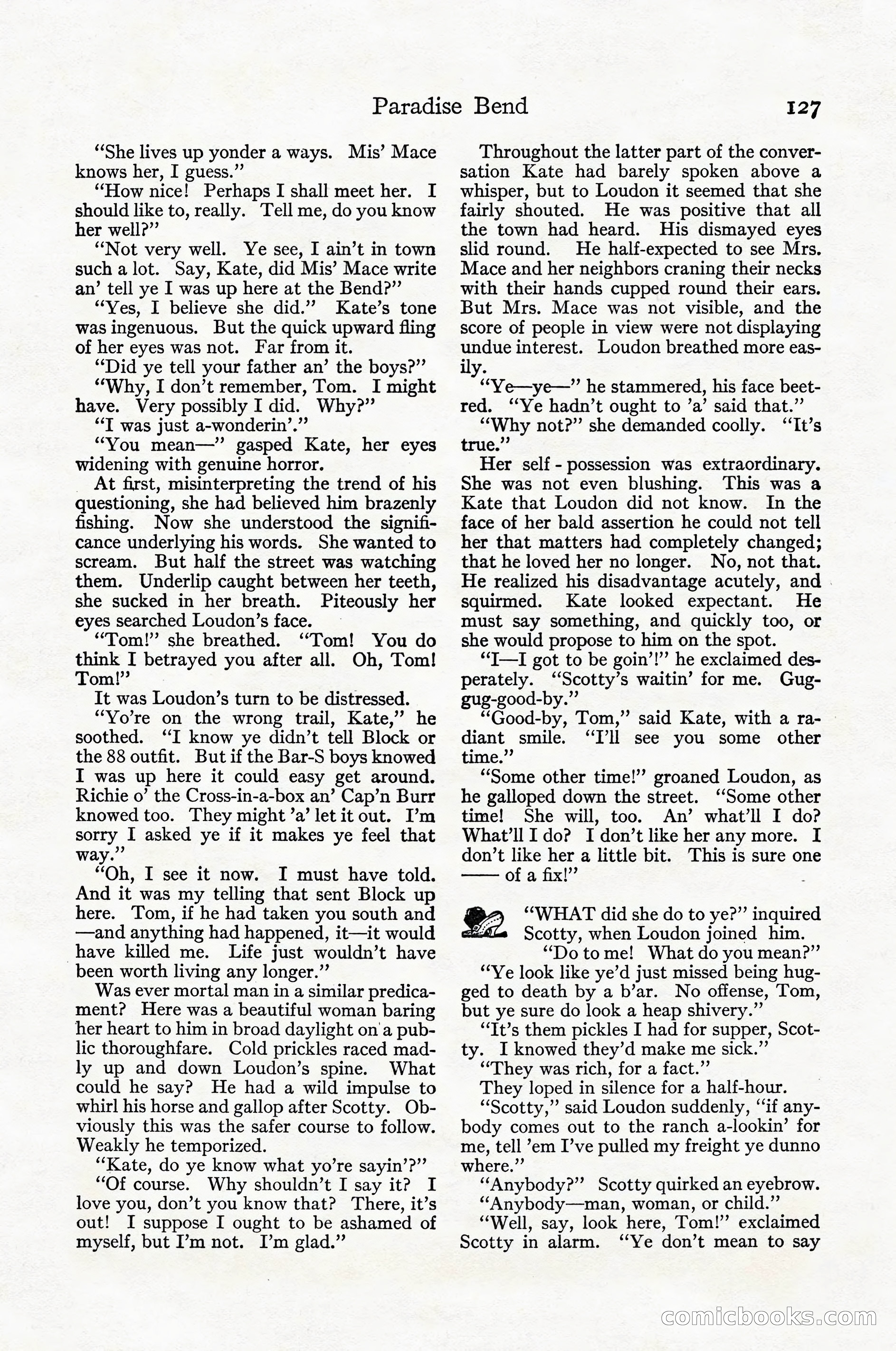 Adventure Magazine Cover, April 1916 — page 129 of 228