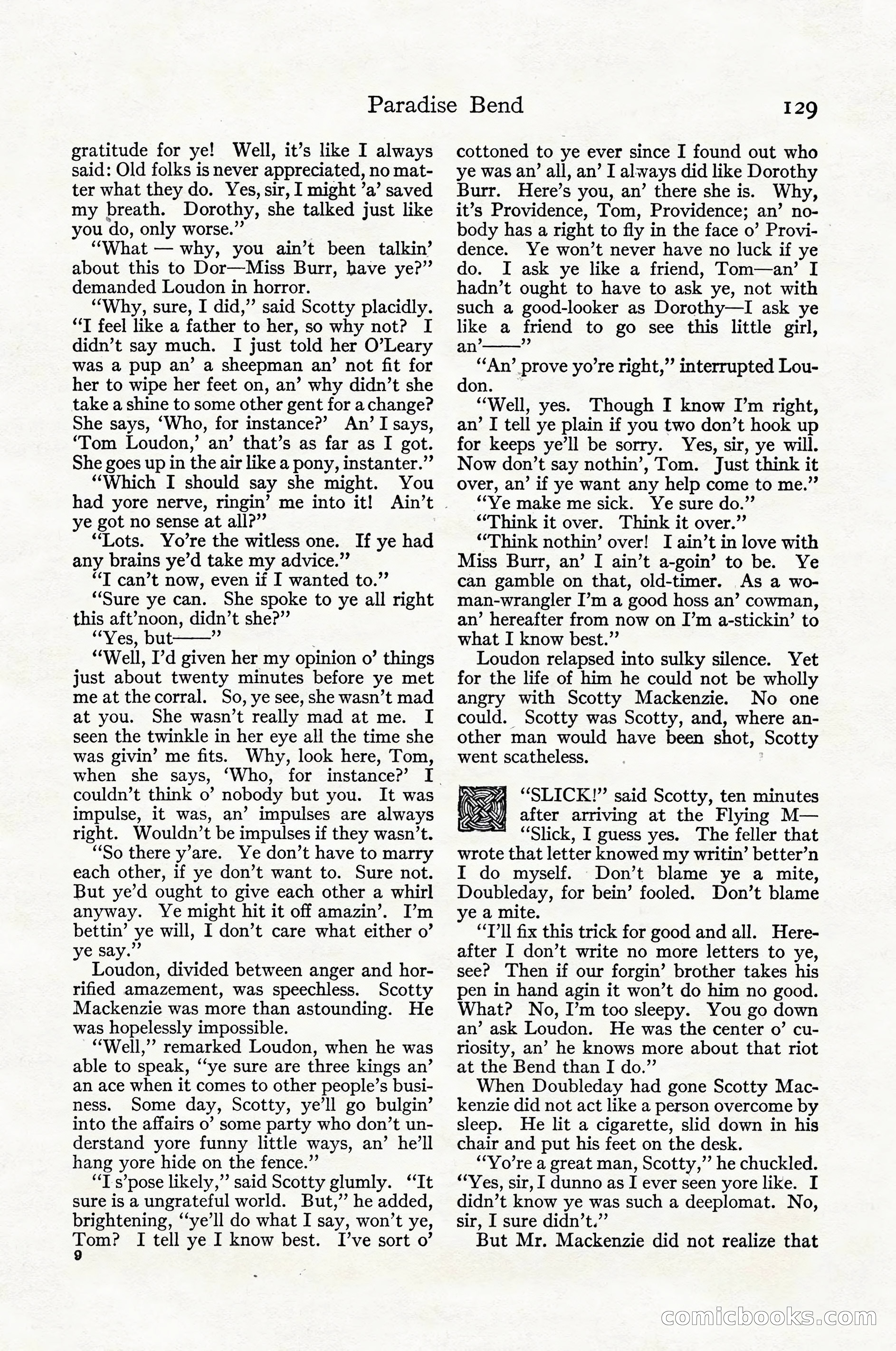 Adventure Magazine Cover, April 1916 — page 131 of 228