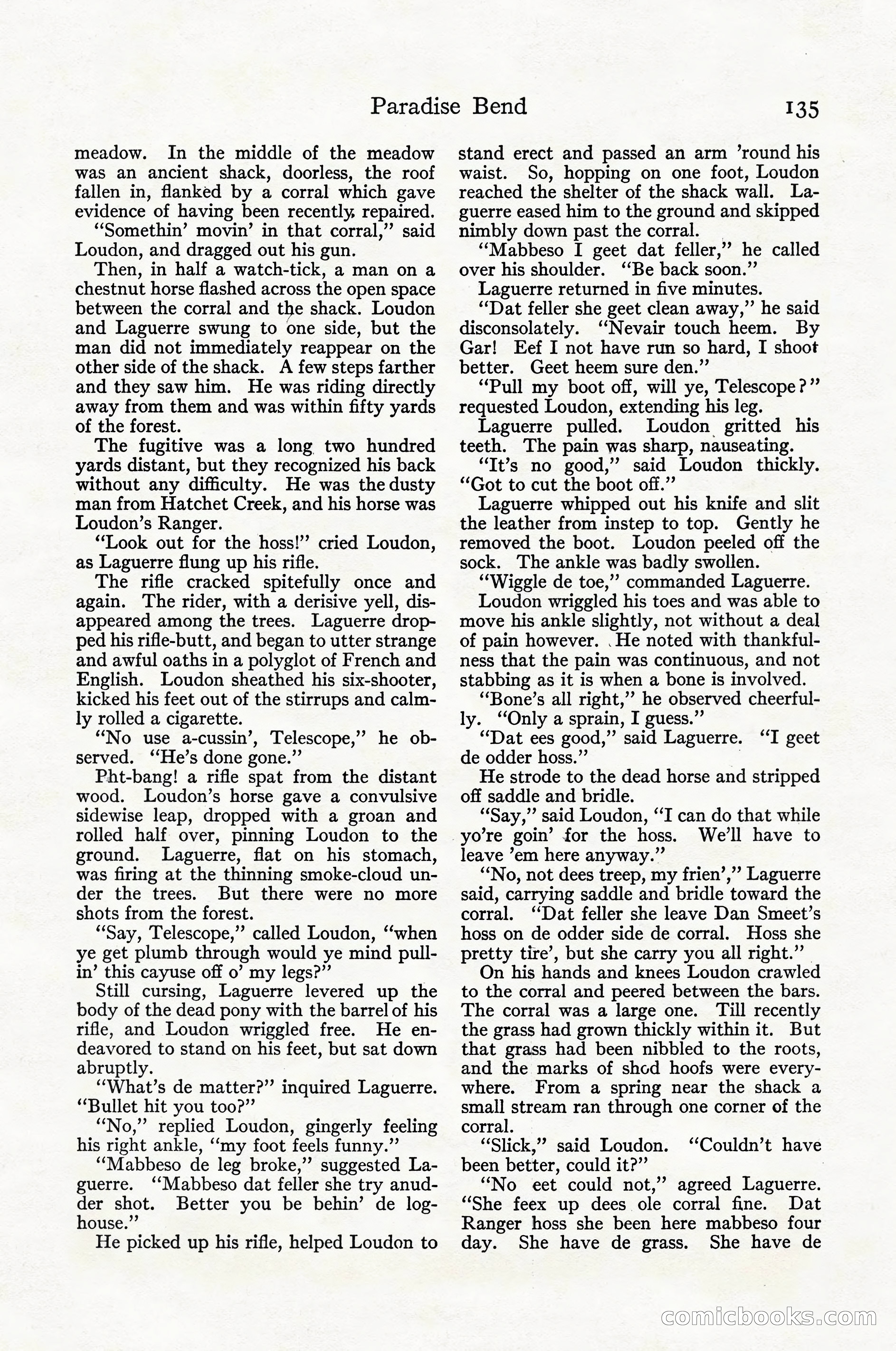 Adventure Magazine Cover, April 1916 — page 137 of 228