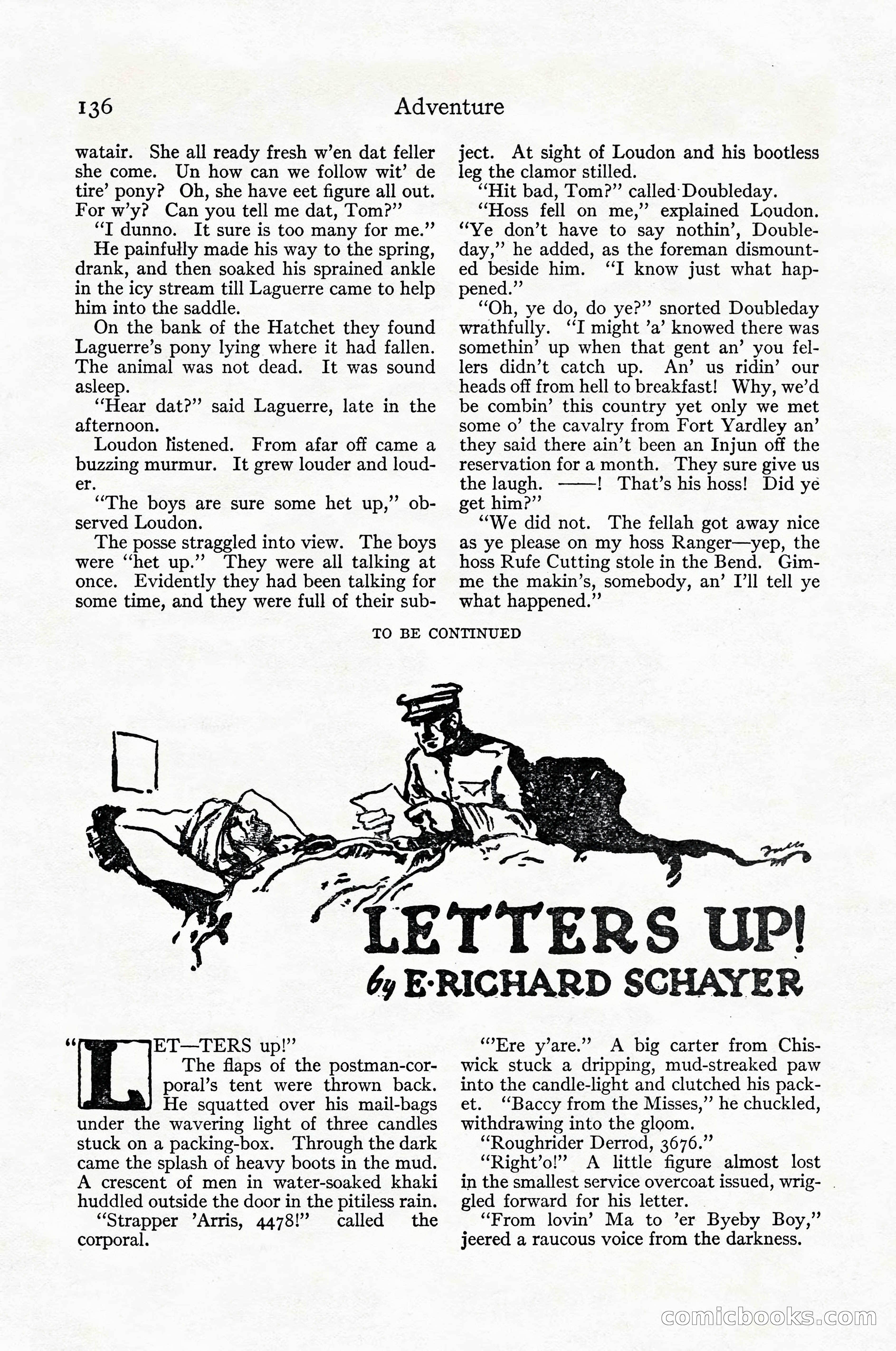 Adventure Magazine Cover, April 1916 — page 138 of 228