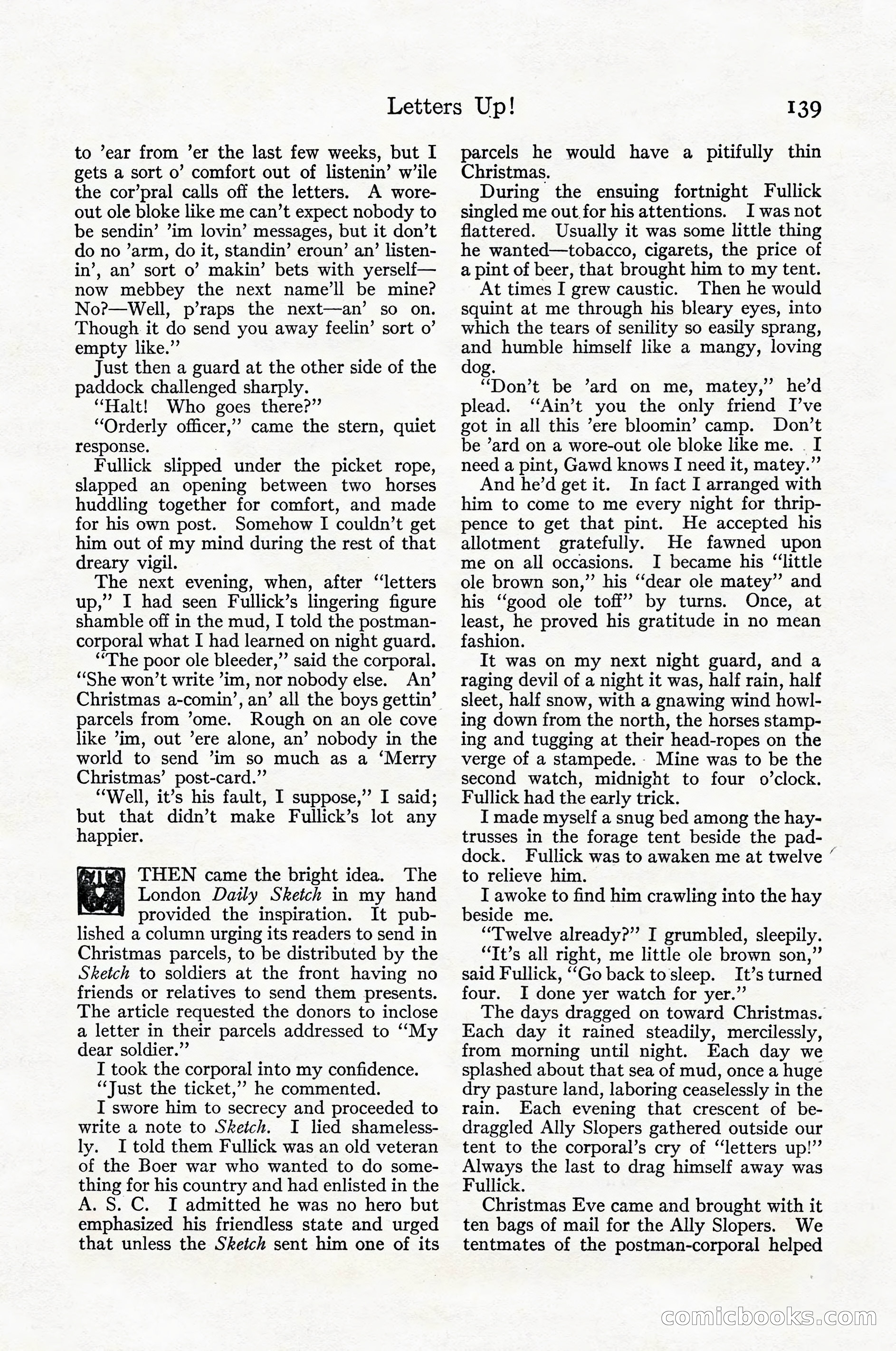 Adventure Magazine Cover, April 1916 — page 141 of 228