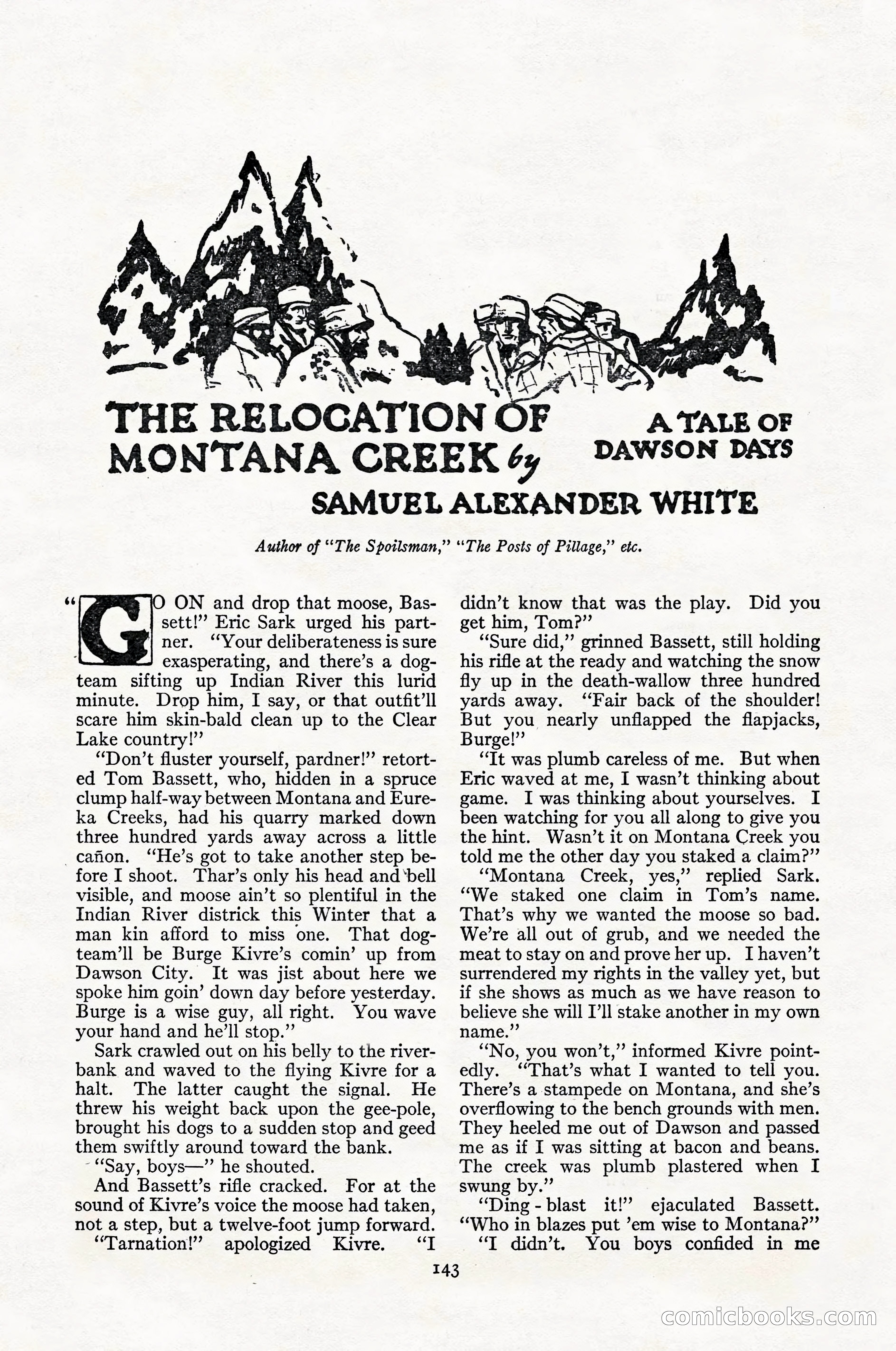 Adventure Magazine Cover, April 1916 — page 145 of 228