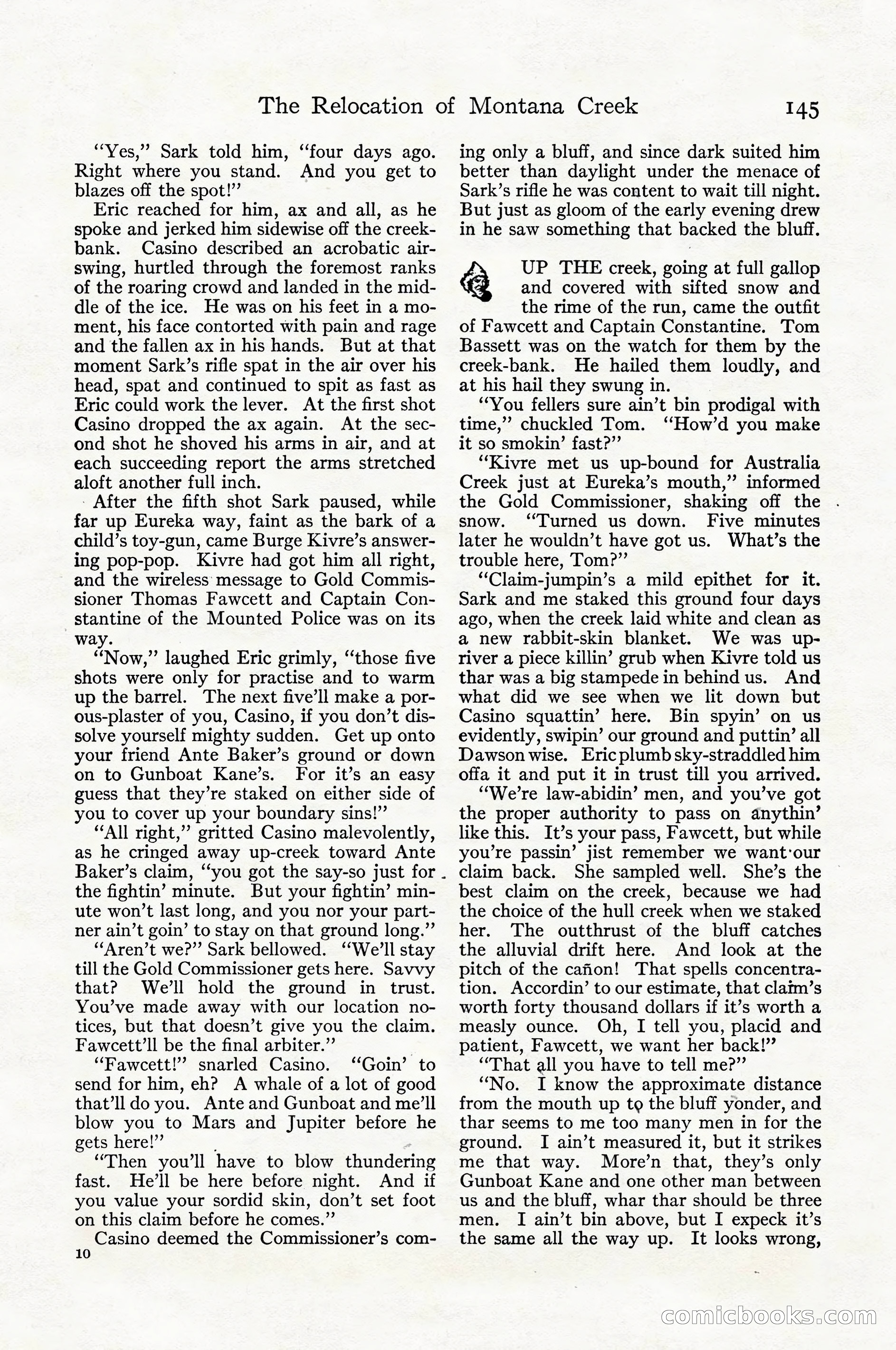 Adventure Magazine Cover, April 1916 — page 147 of 228