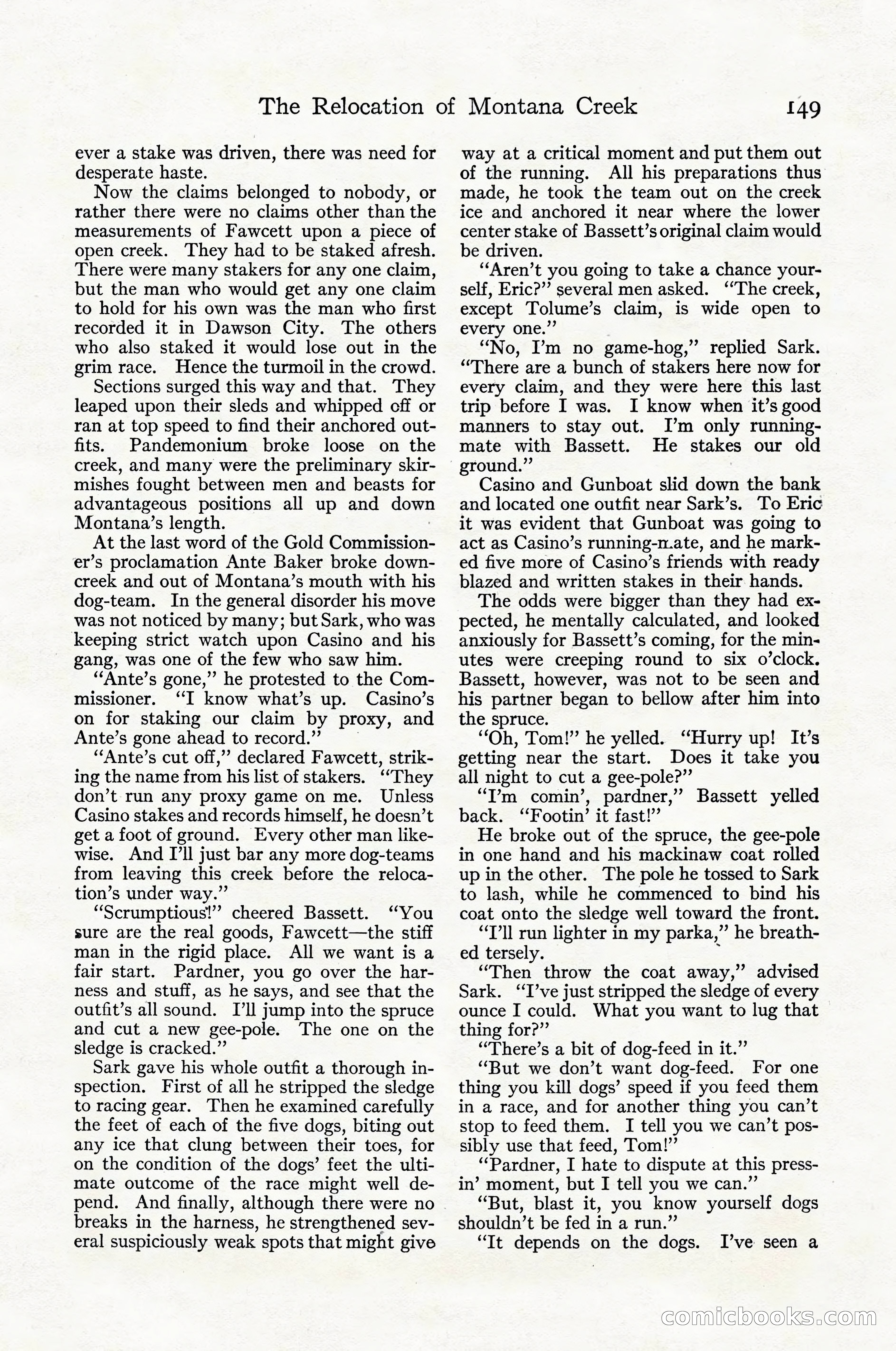 Adventure Magazine Cover, April 1916 — page 151 of 228