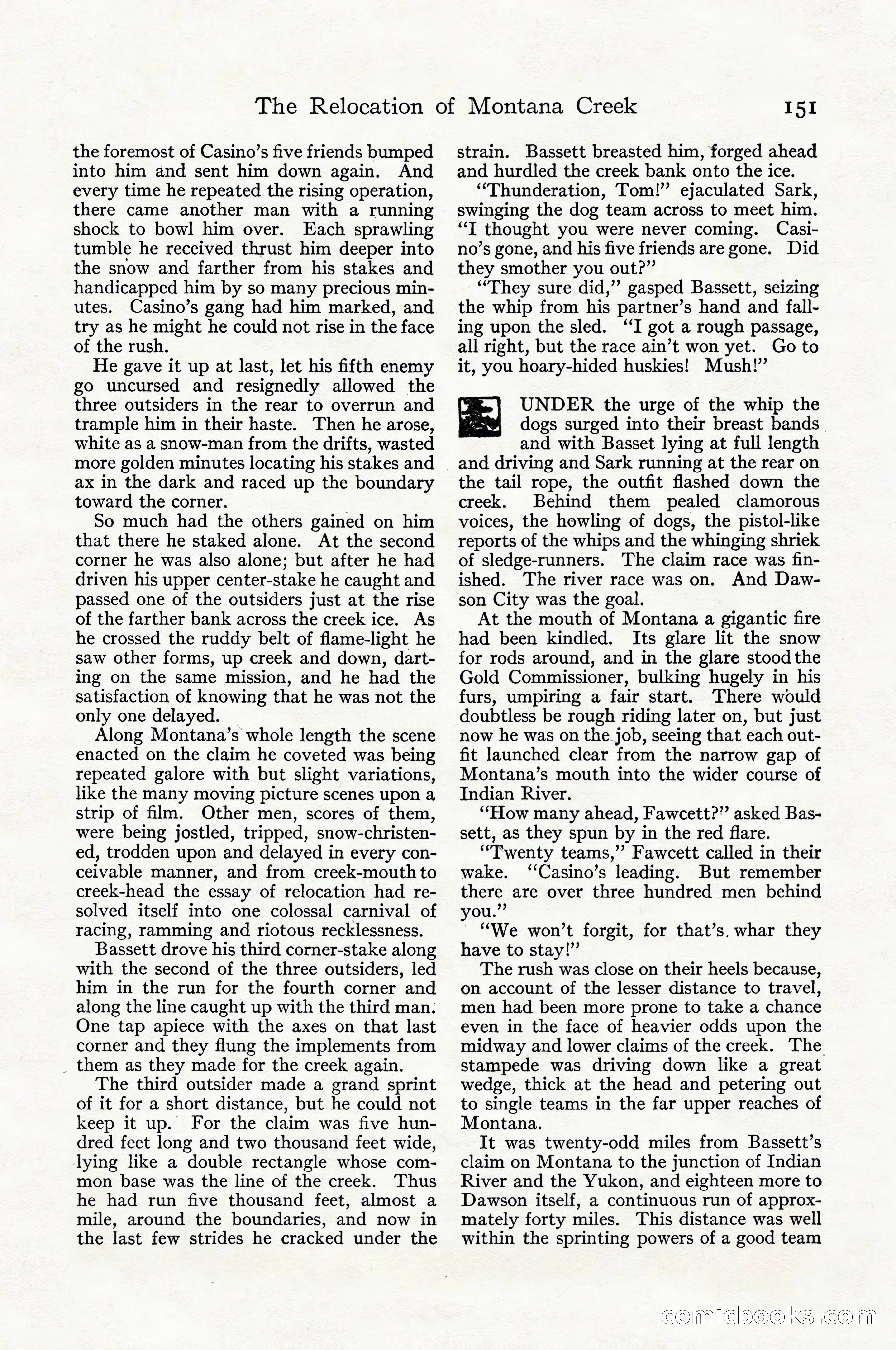 Adventure Magazine Cover, April 1916 — page 153 of 228