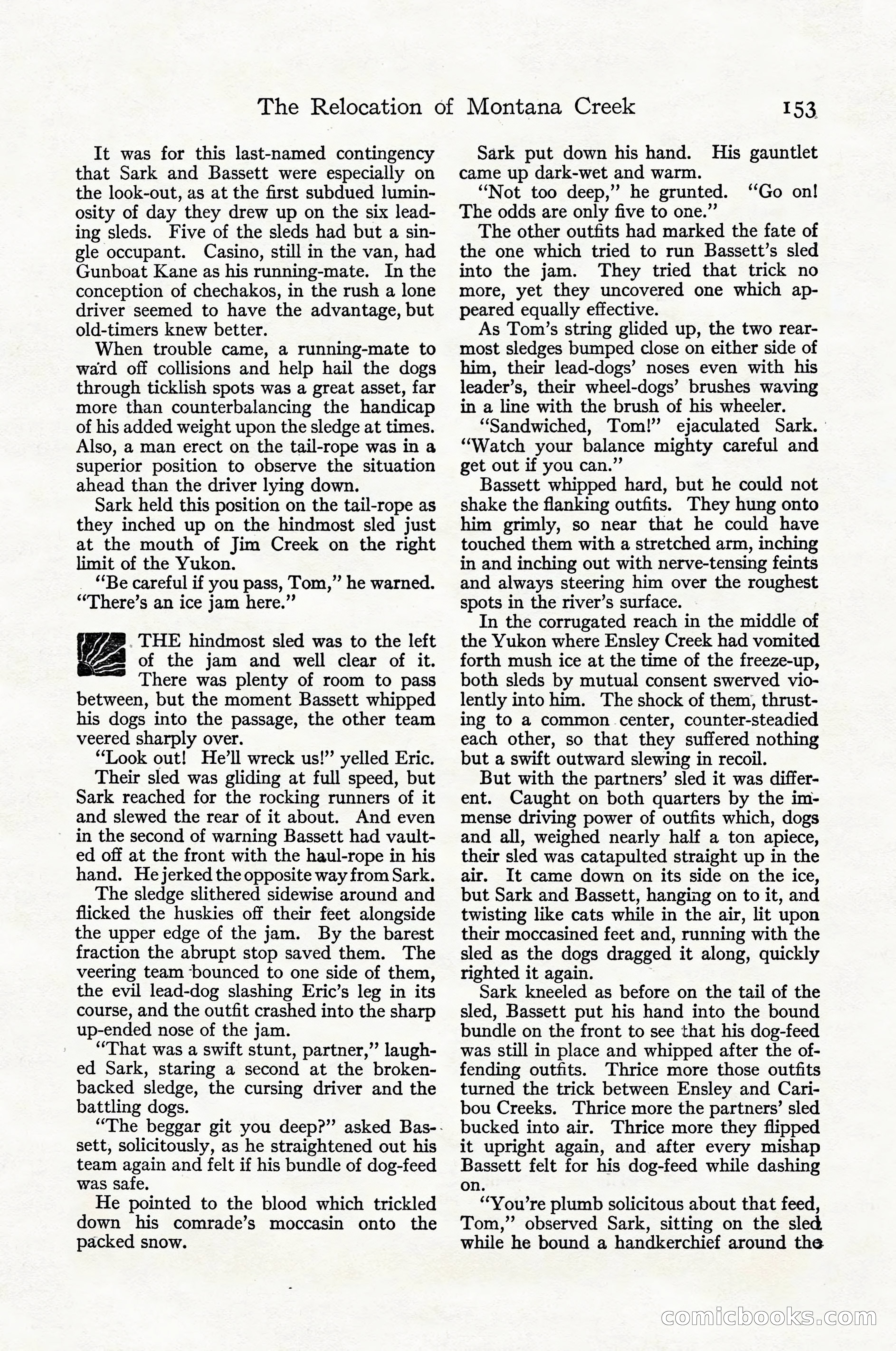Adventure Magazine Cover, April 1916 — page 155 of 228