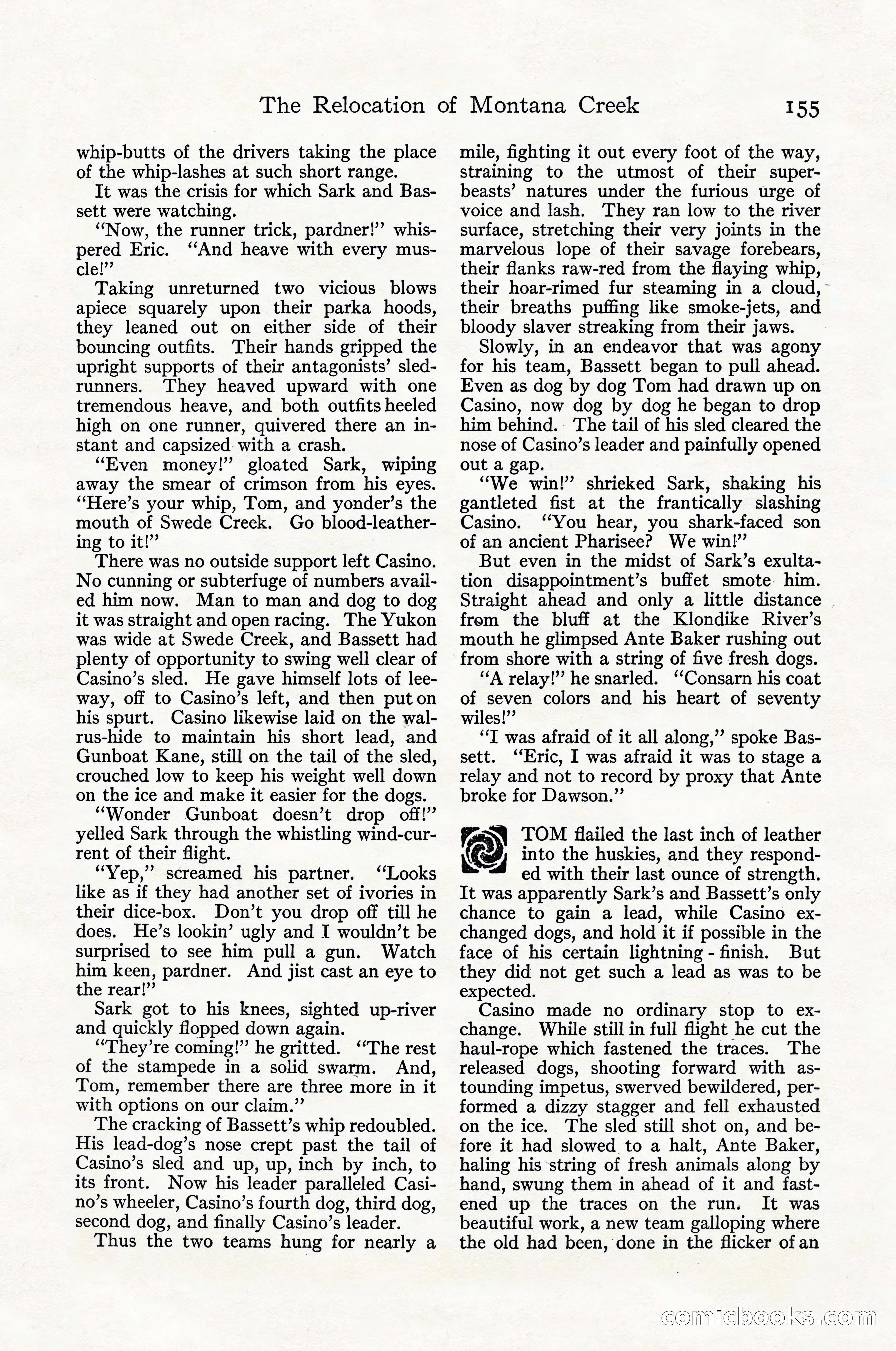 Adventure Magazine Cover, April 1916 — page 157 of 228