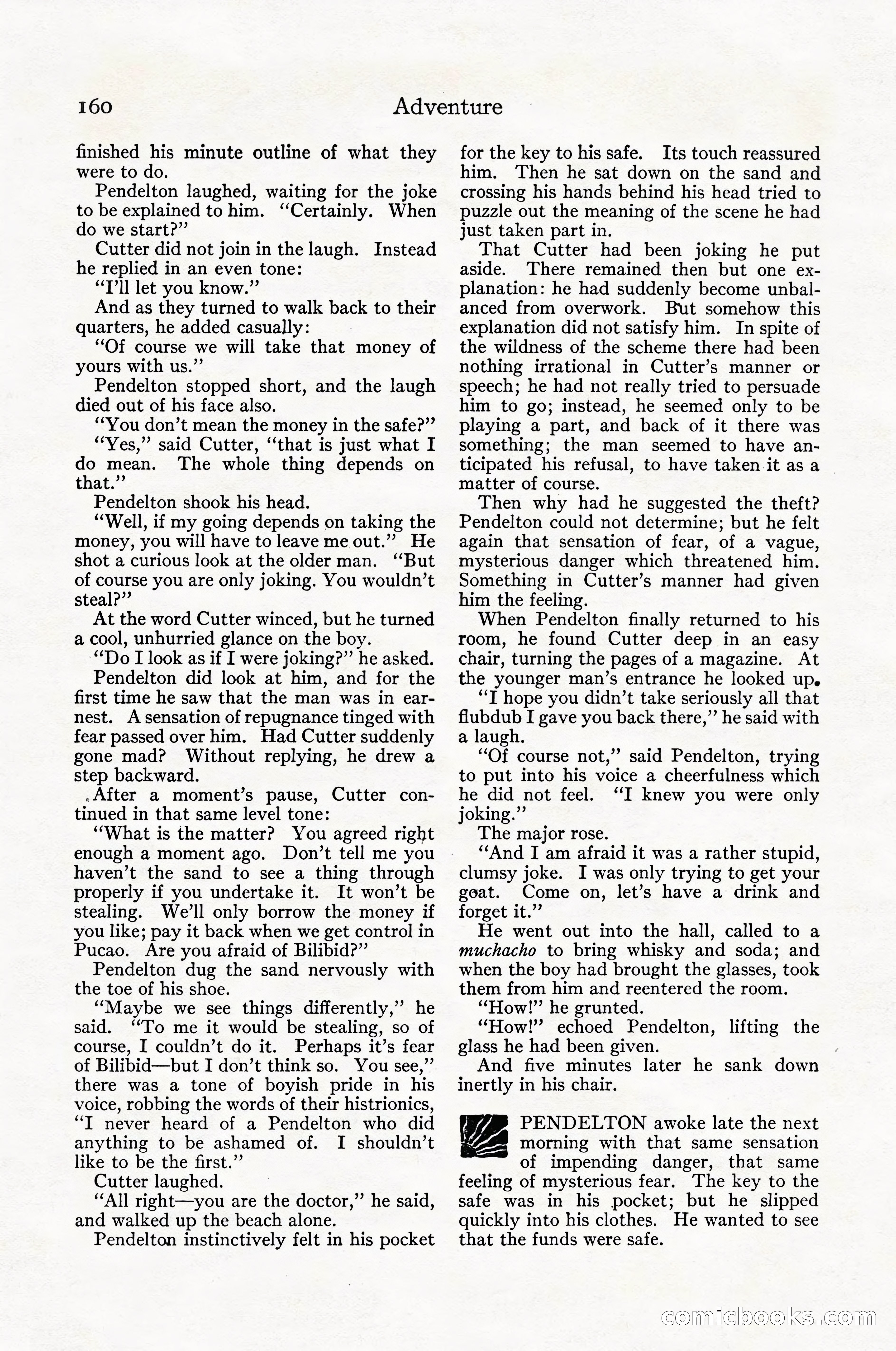 Adventure Magazine Cover, April 1916 — page 162 of 228