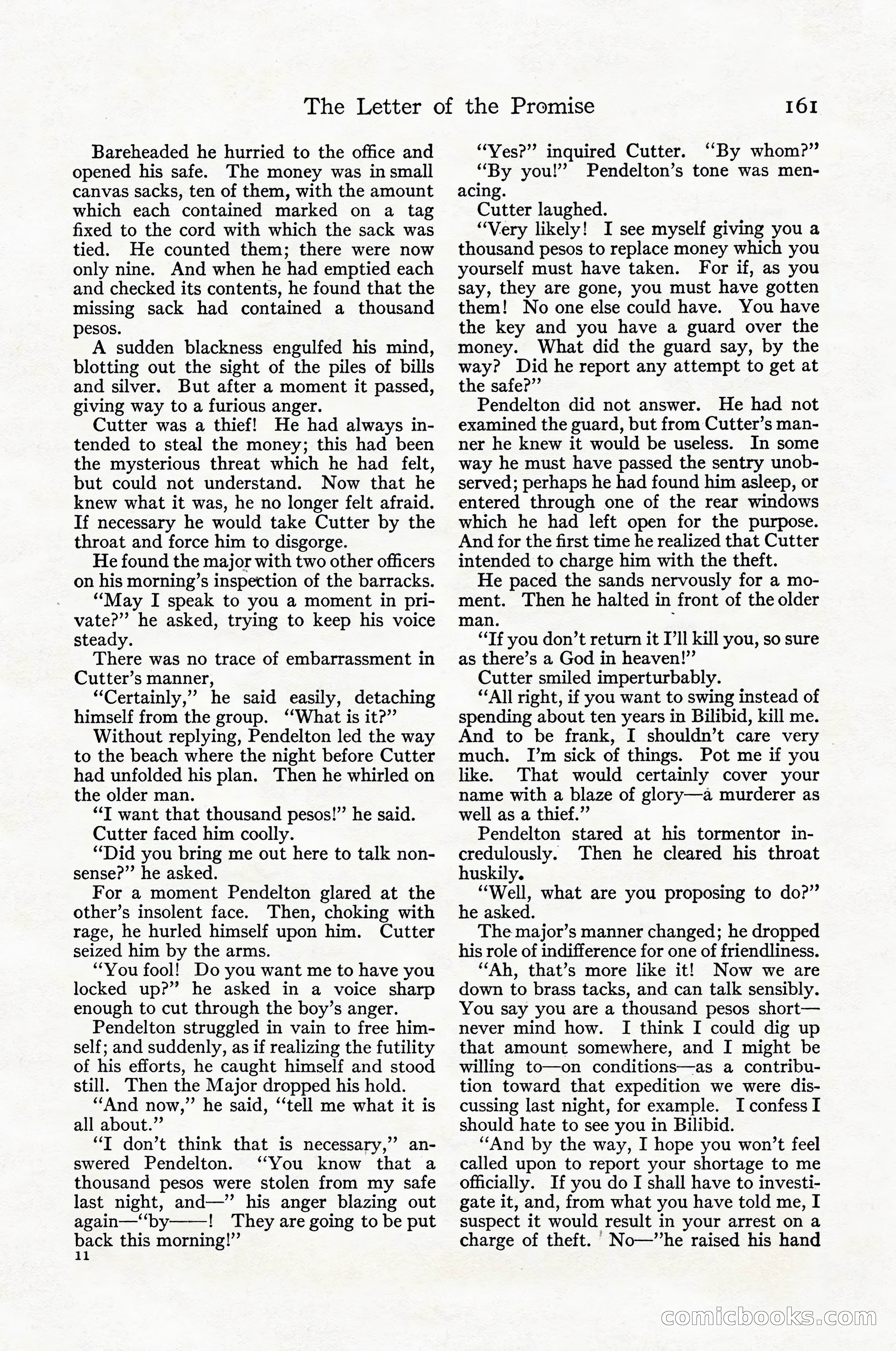 Adventure Magazine Cover, April 1916 — page 163 of 228