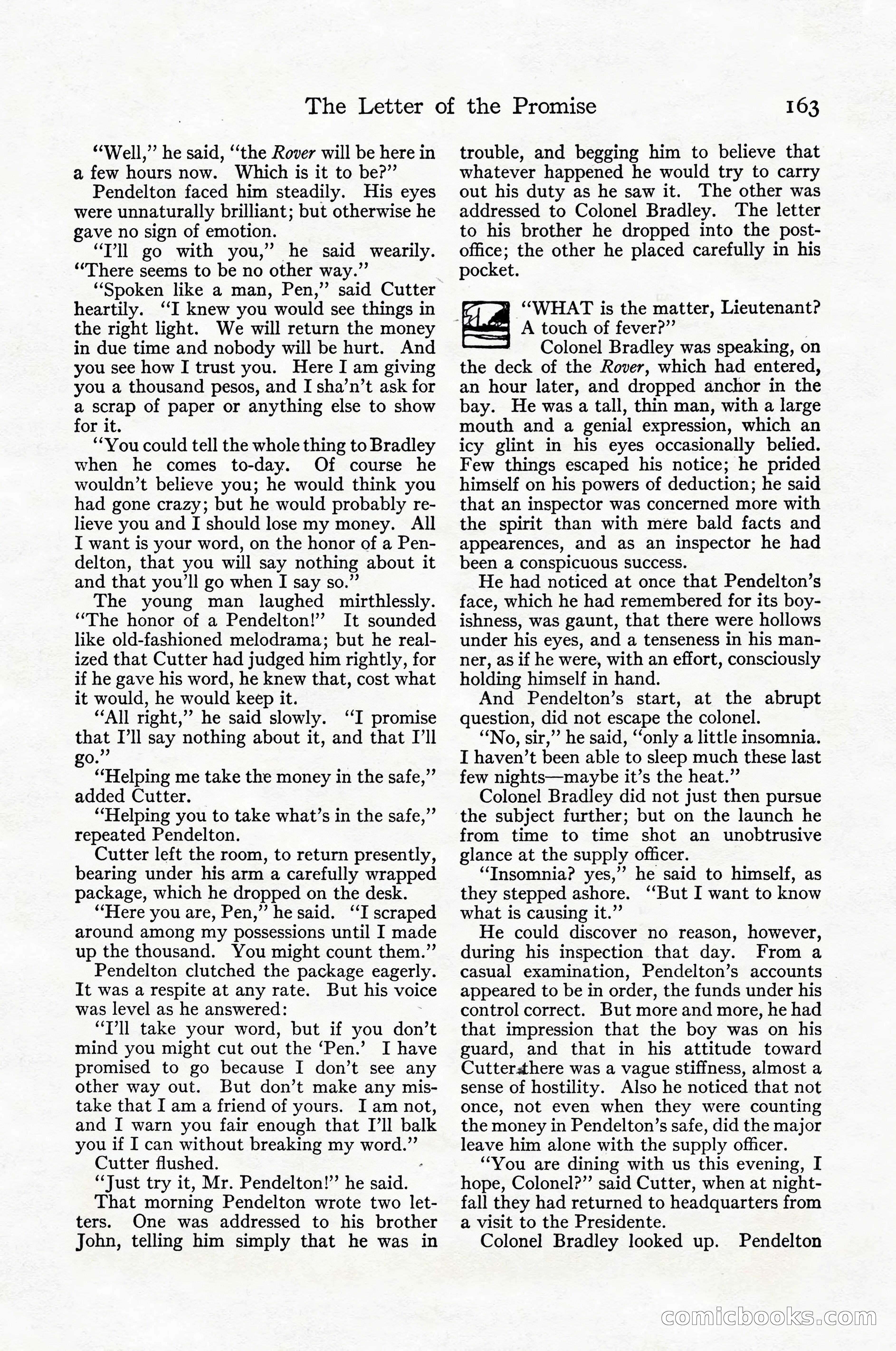 Adventure Magazine Cover, April 1916 — page 165 of 228