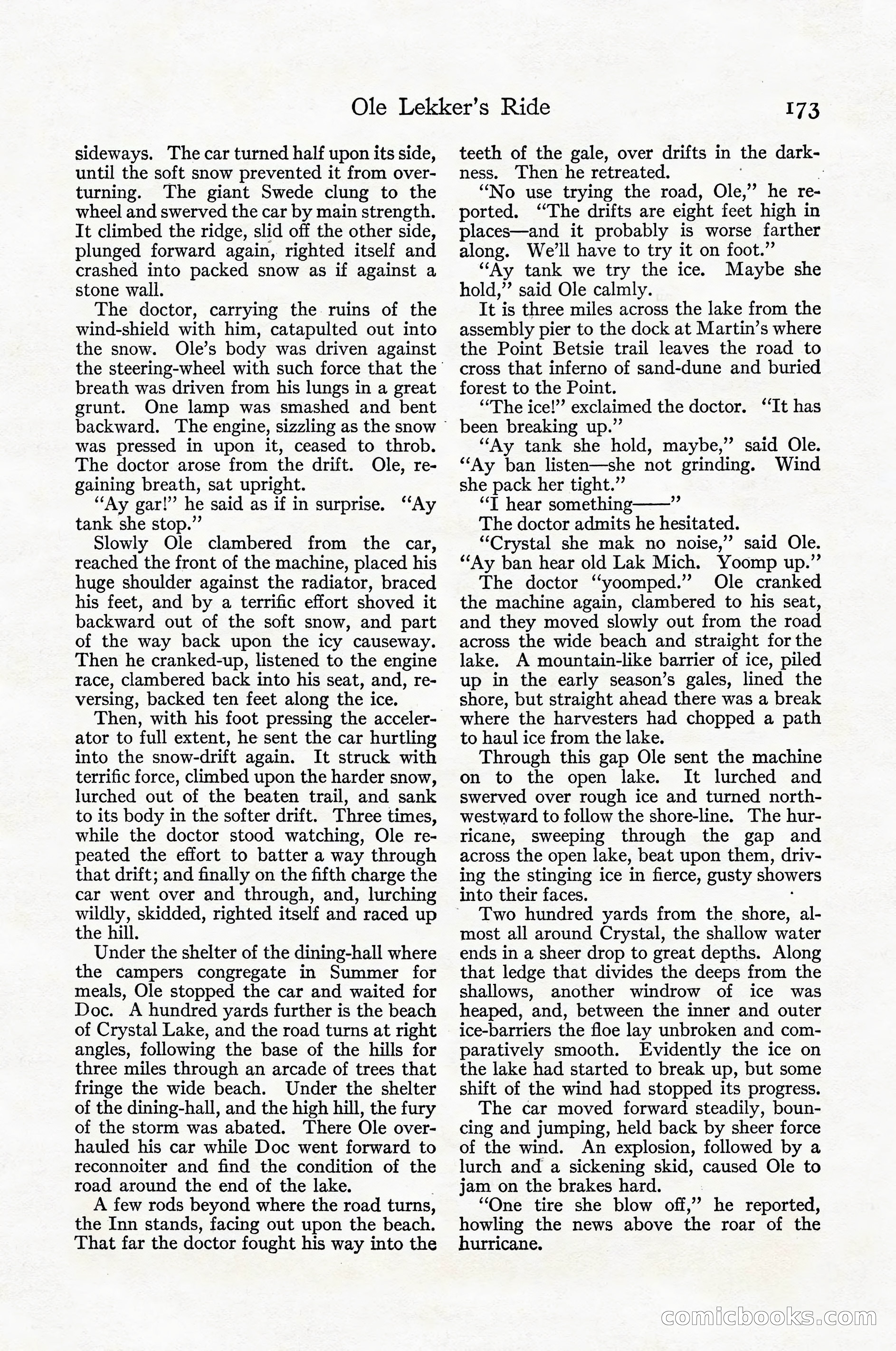 Adventure Magazine Cover, April 1916 — page 175 of 228