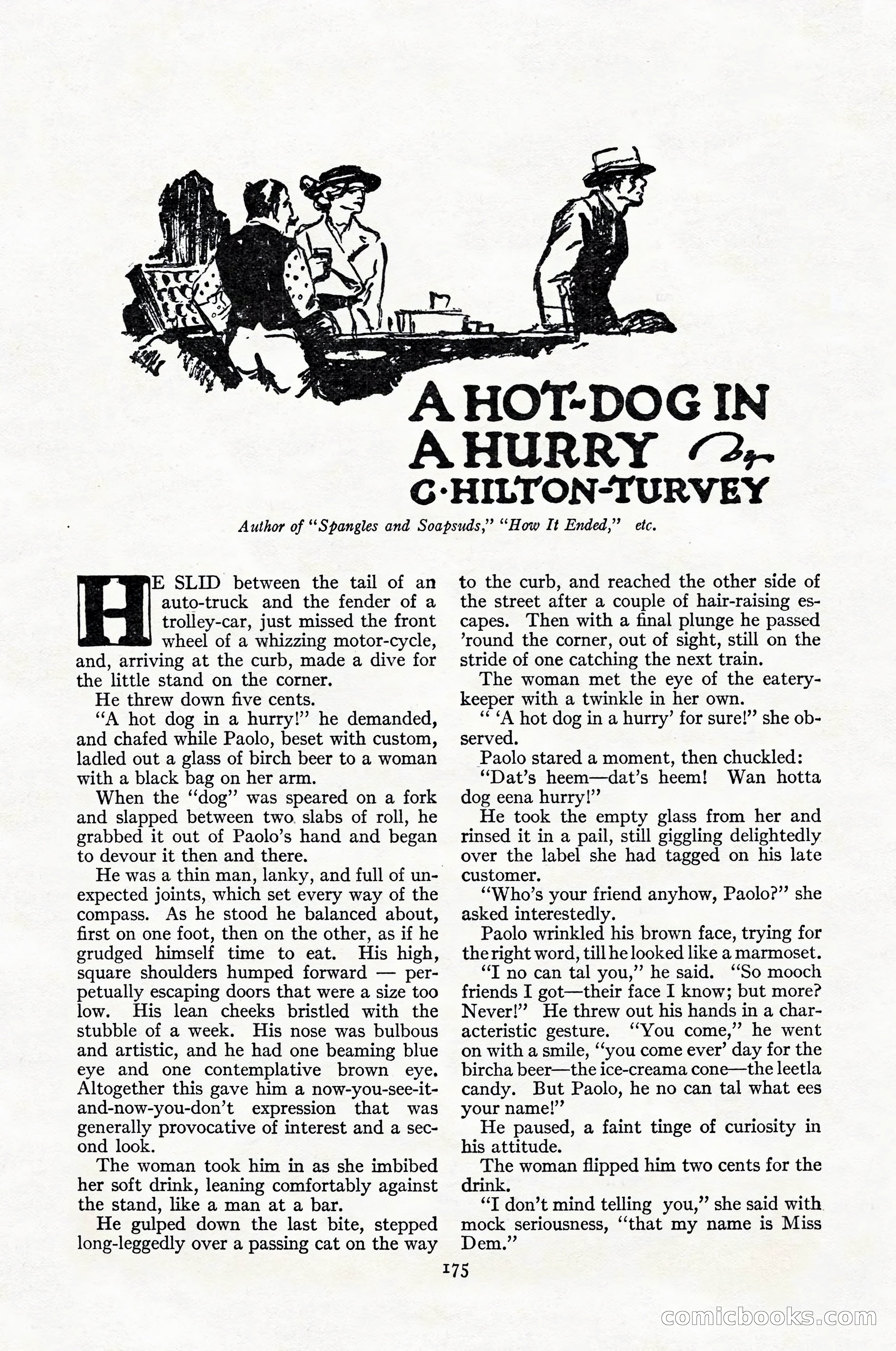 Adventure Magazine Cover, April 1916 — page 177 of 228