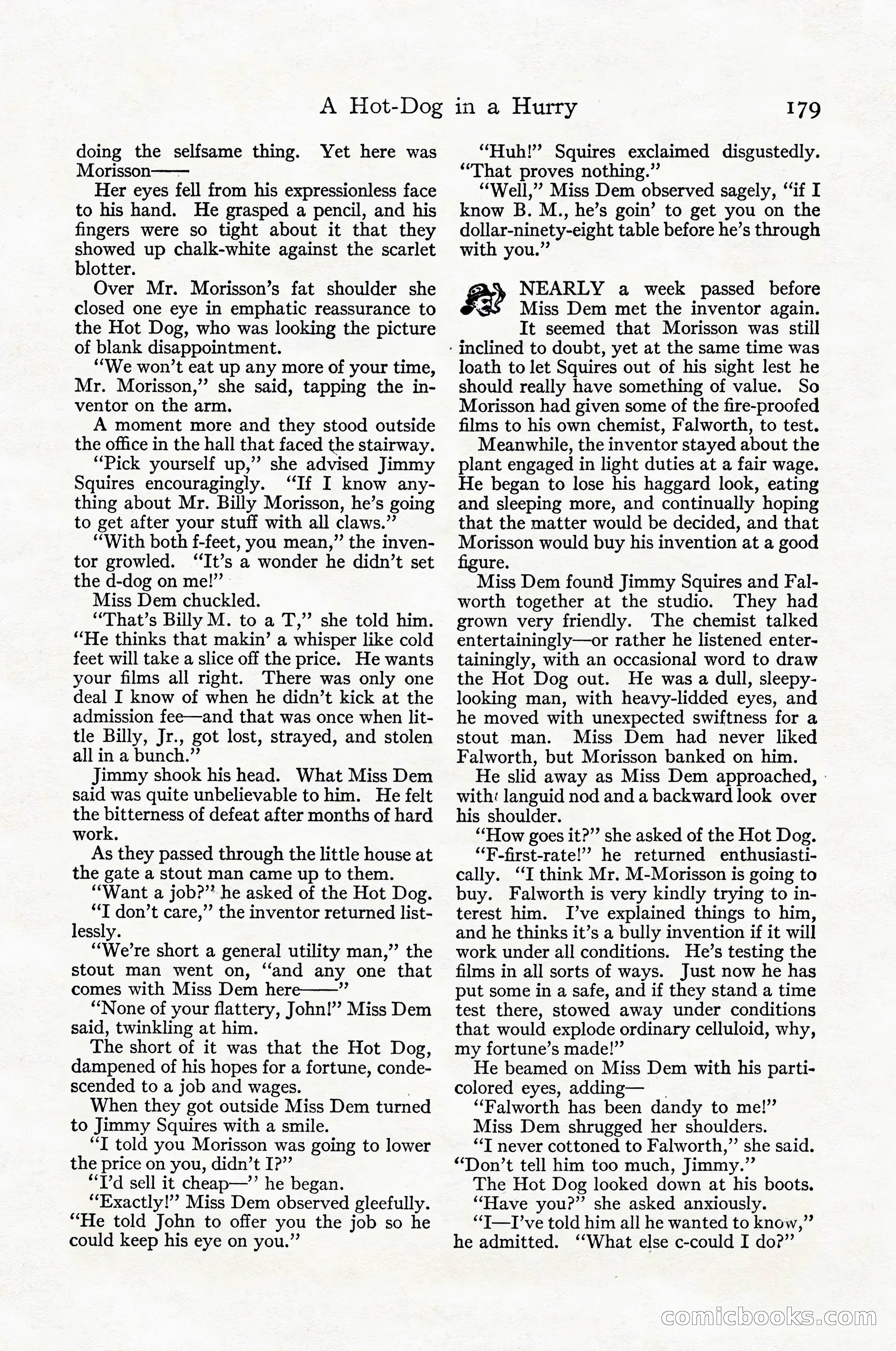 Adventure Magazine Cover, April 1916 — page 181 of 228