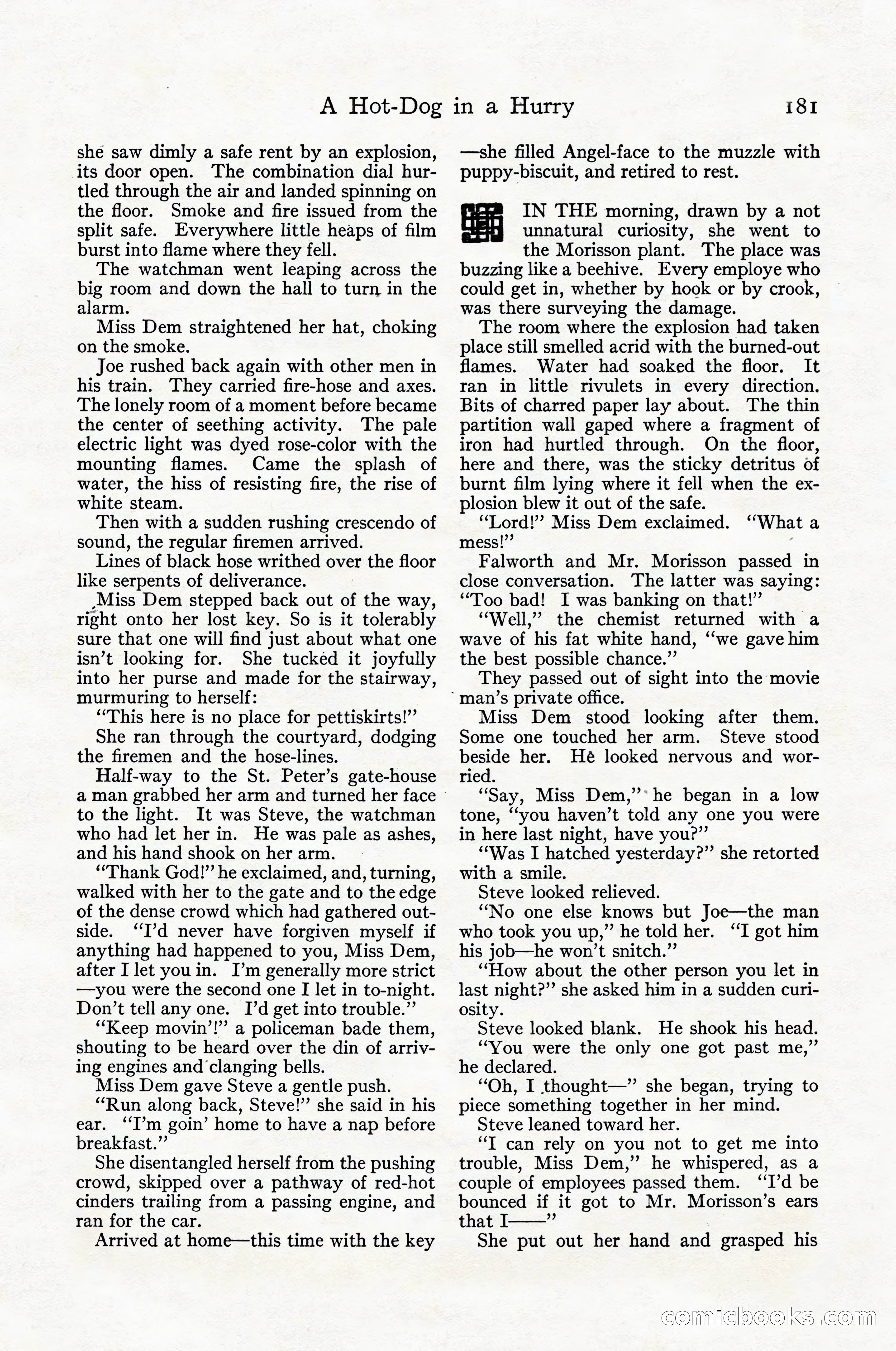 Adventure Magazine Cover, April 1916 — page 183 of 228