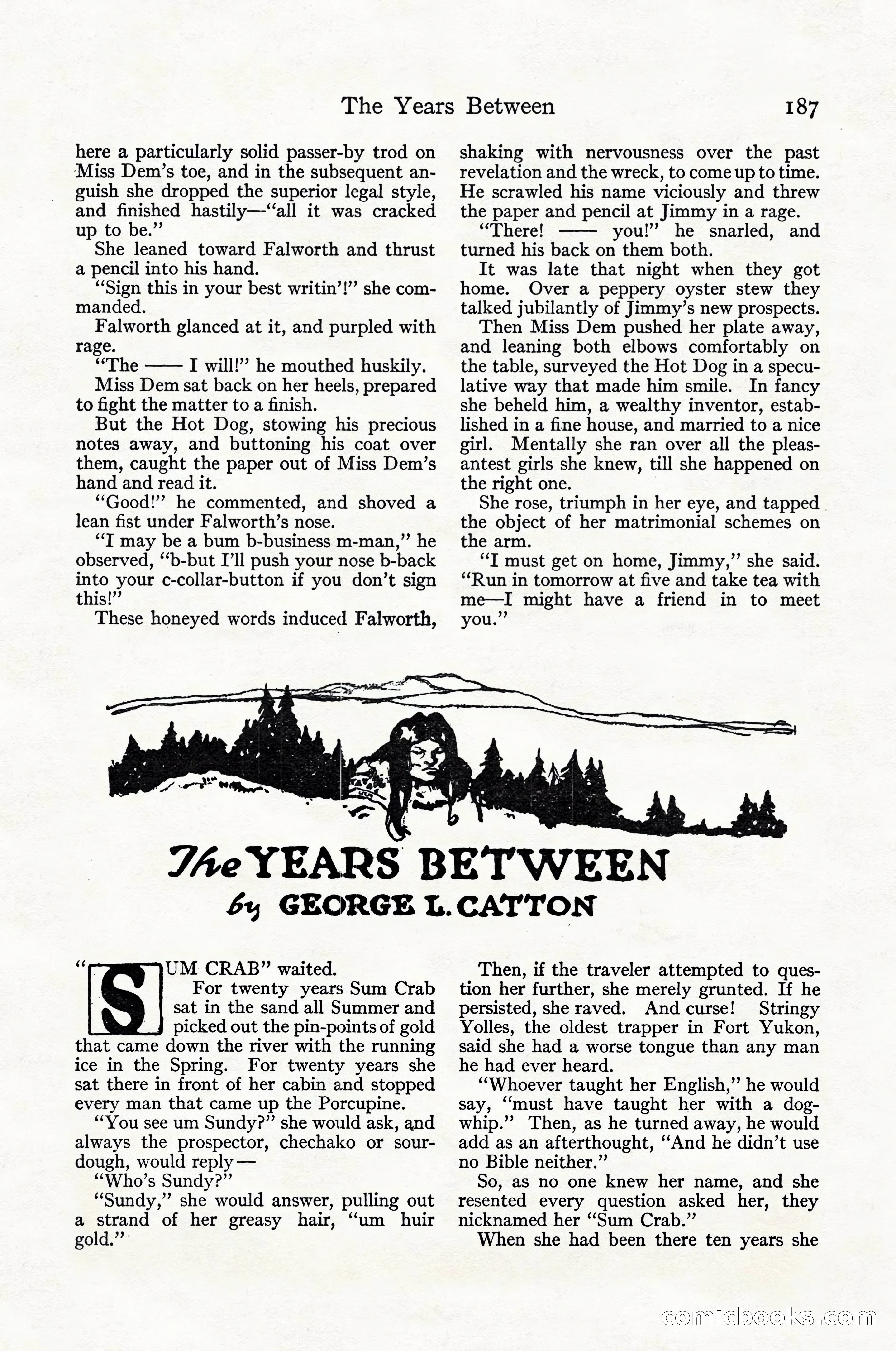 Adventure Magazine Cover, April 1916 — page 189 of 228