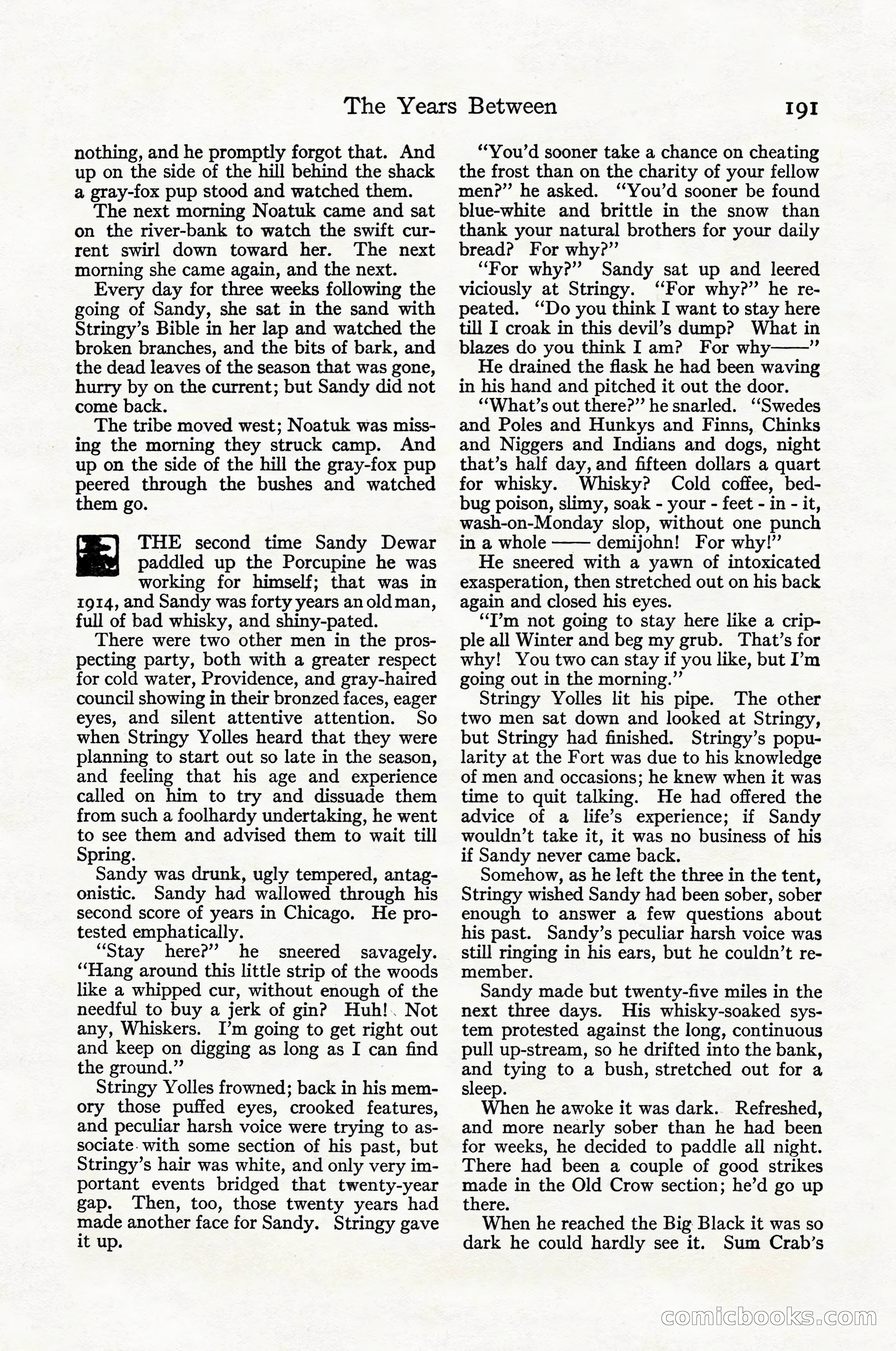 Adventure Magazine Cover, April 1916 — page 193 of 228