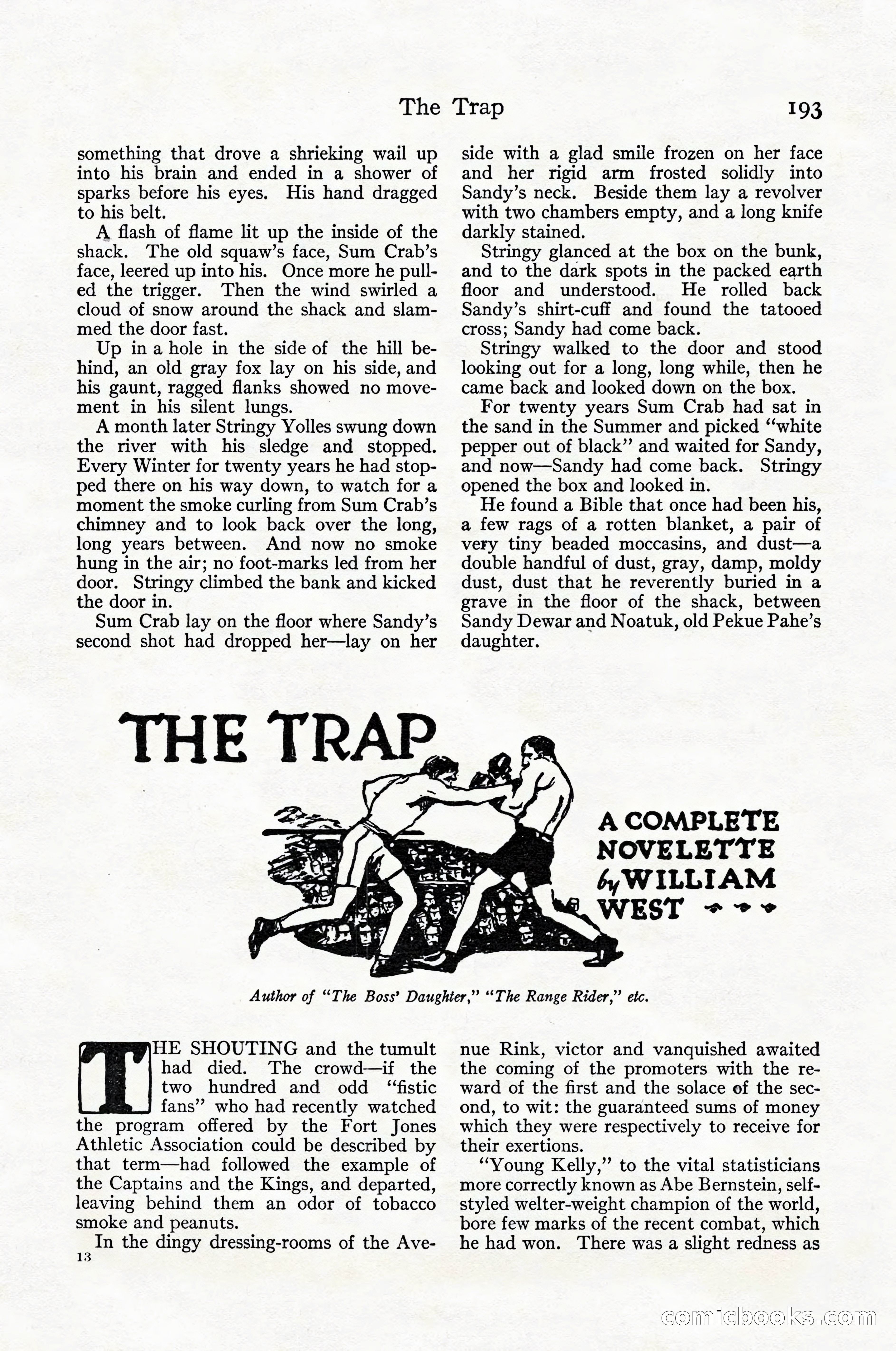 Adventure Magazine Cover, April 1916 — page 195 of 228