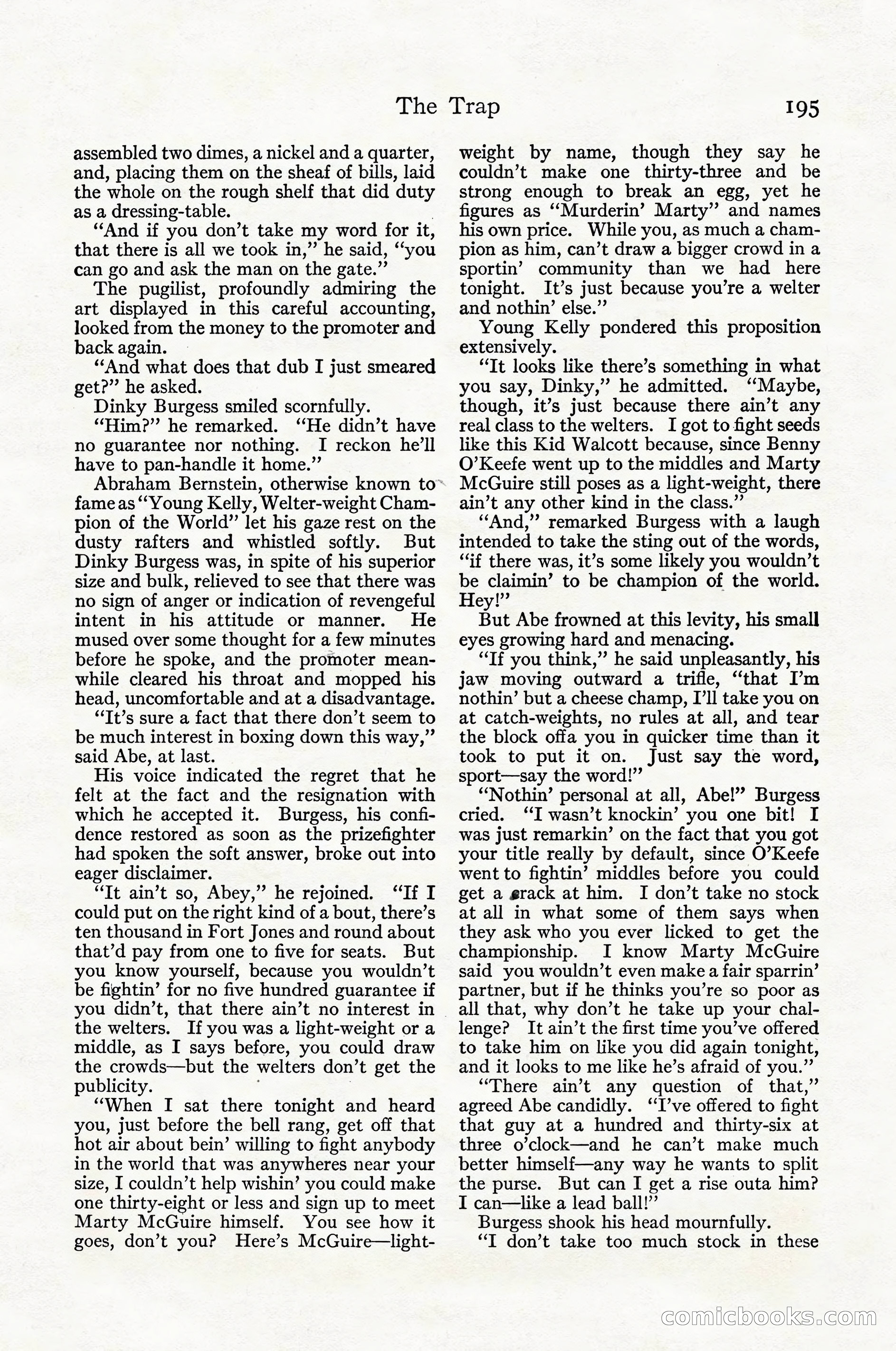 Adventure Magazine Cover, April 1916 — page 197 of 228