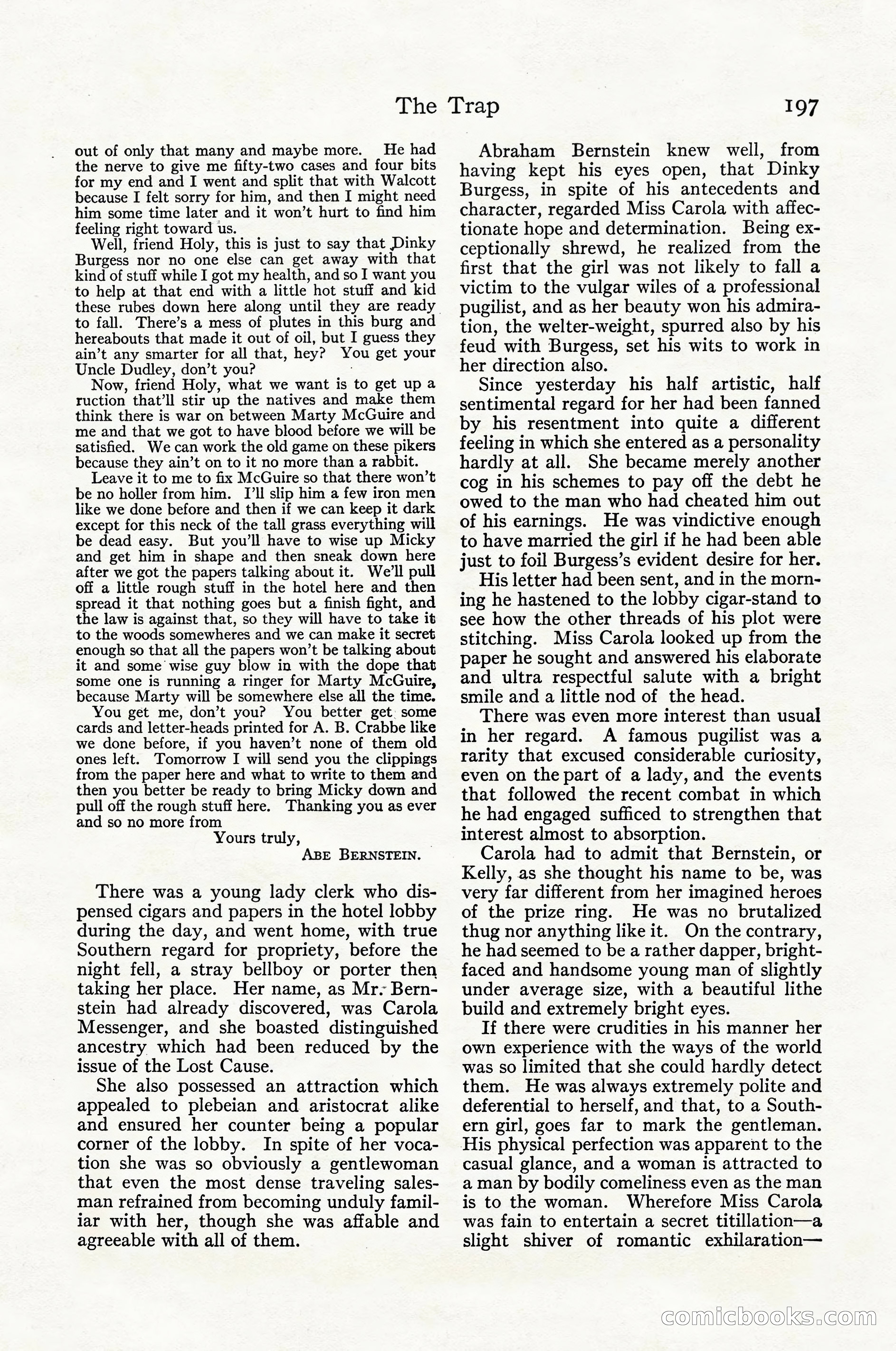 Adventure Magazine Cover, April 1916 — page 199 of 228