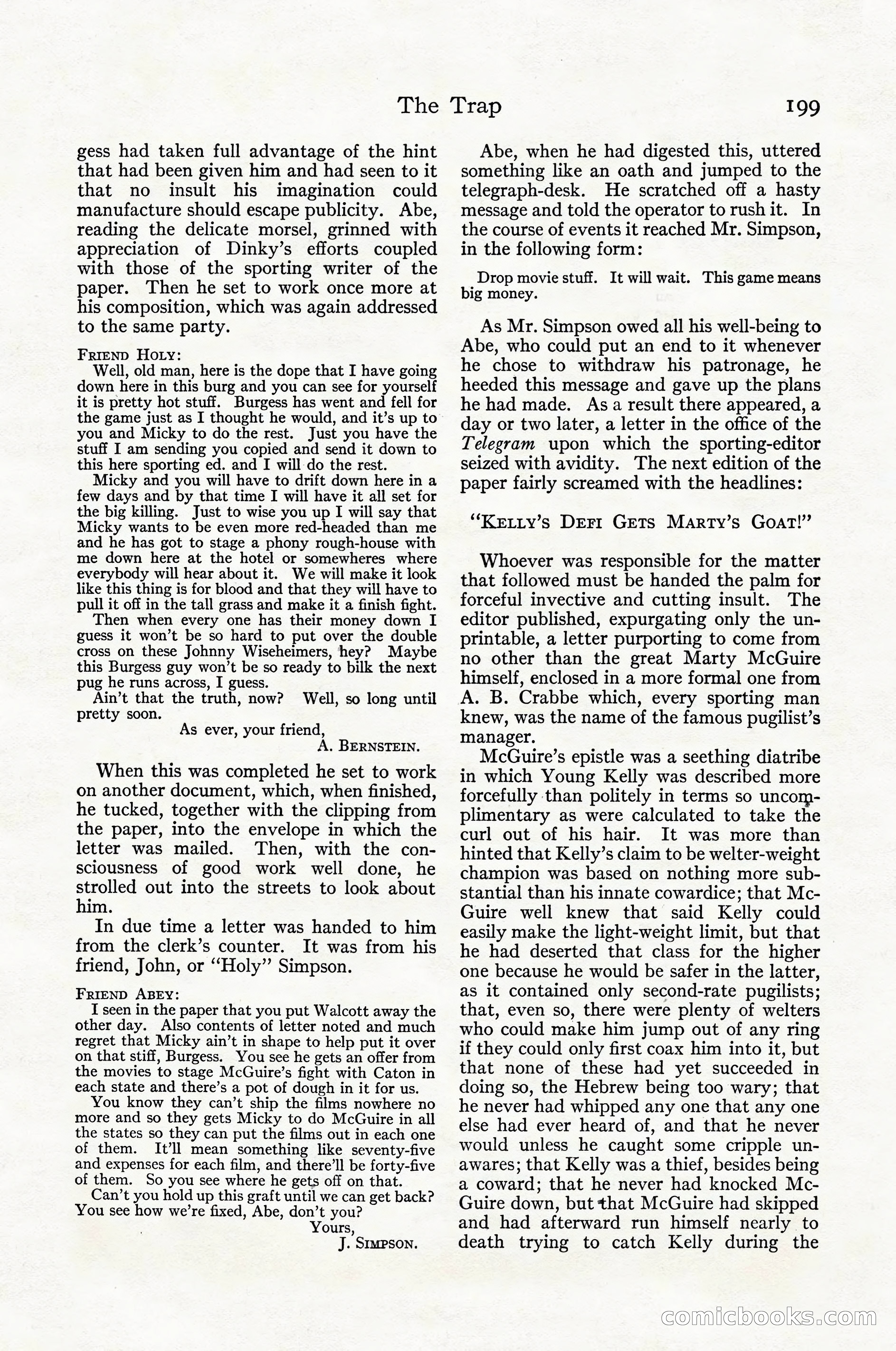 Adventure Magazine Cover, April 1916 — page 201 of 228