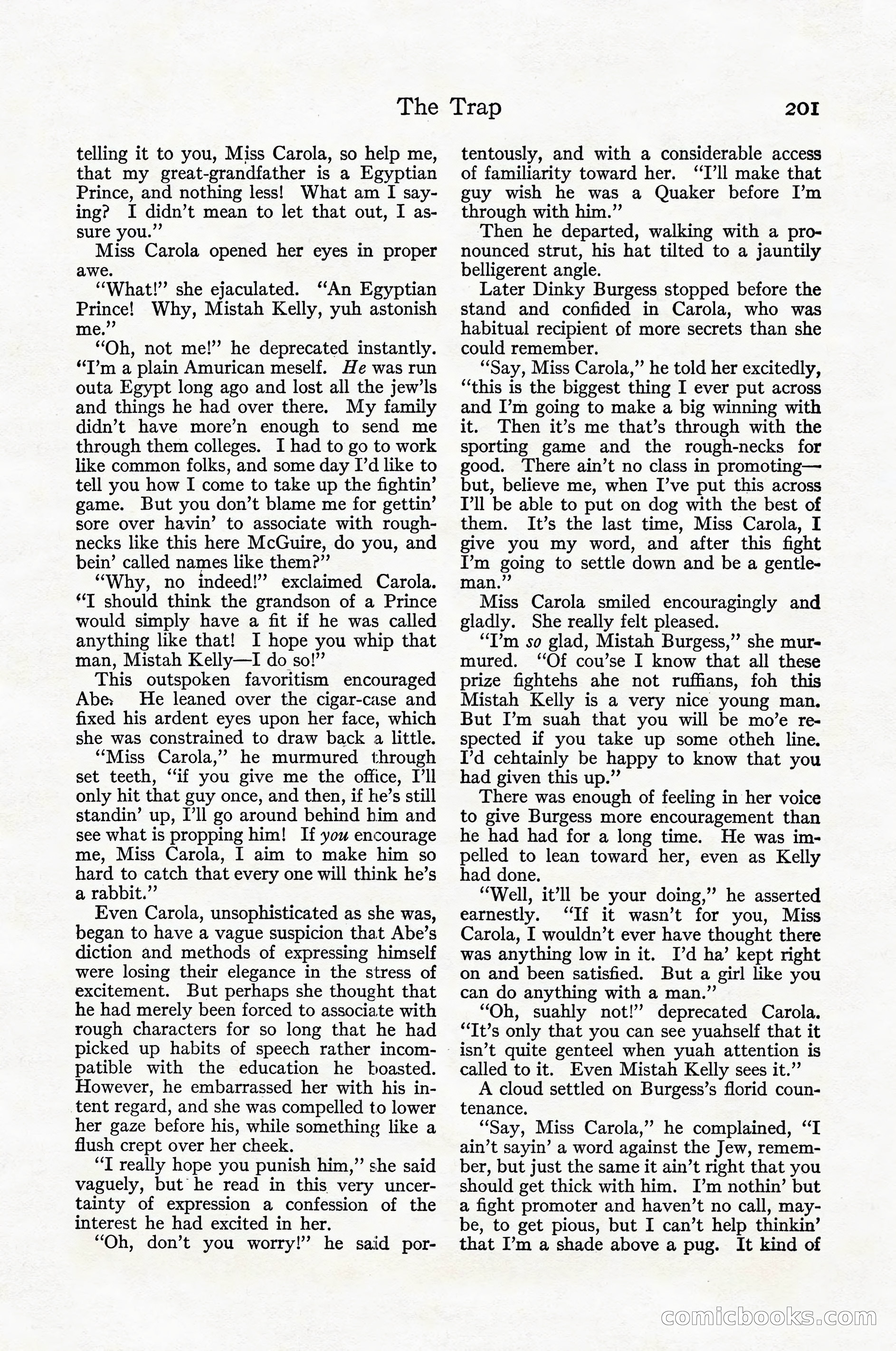 Adventure Magazine Cover, April 1916 — page 203 of 228