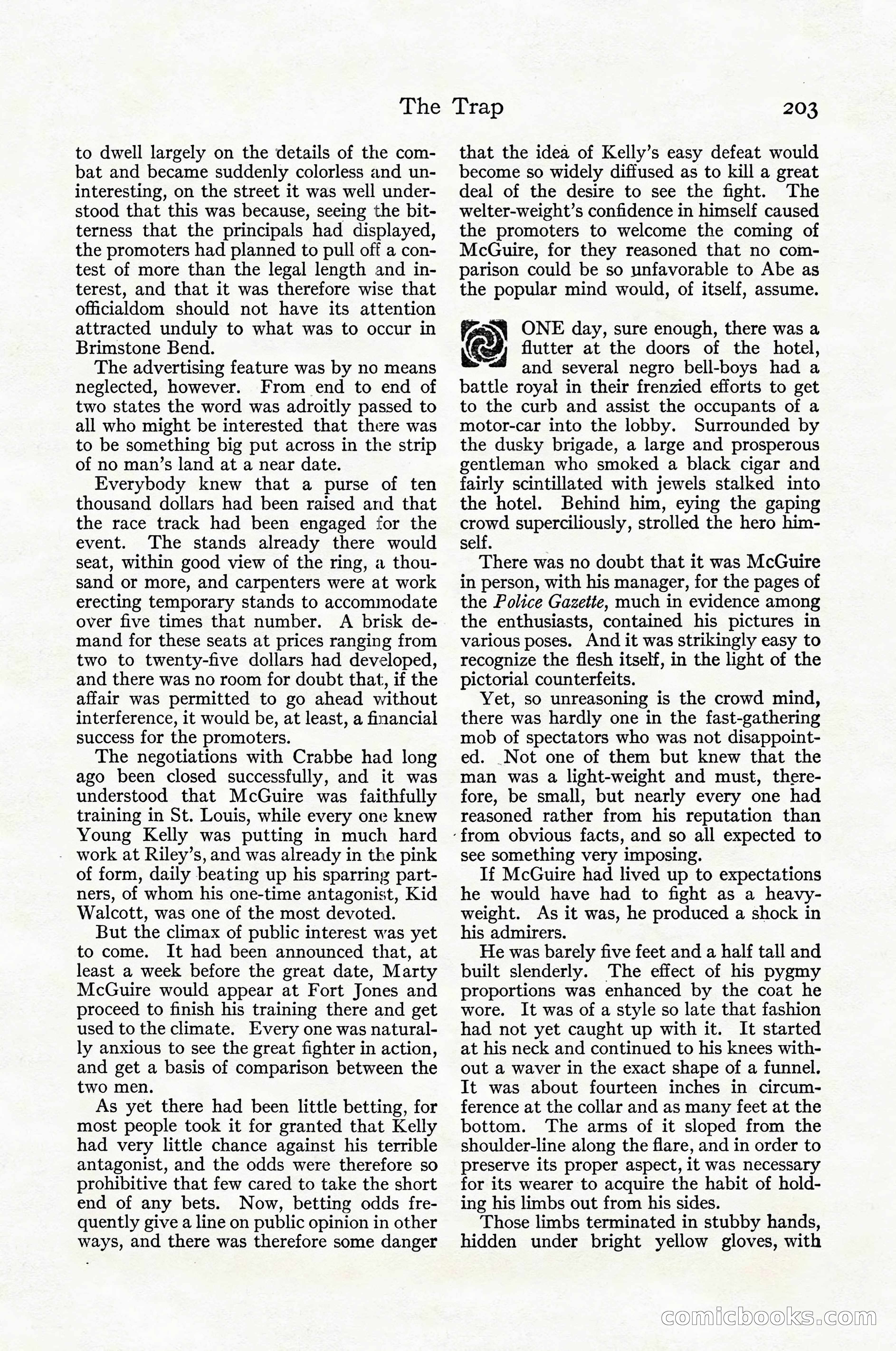 Adventure Magazine Cover, April 1916 — page 205 of 228
