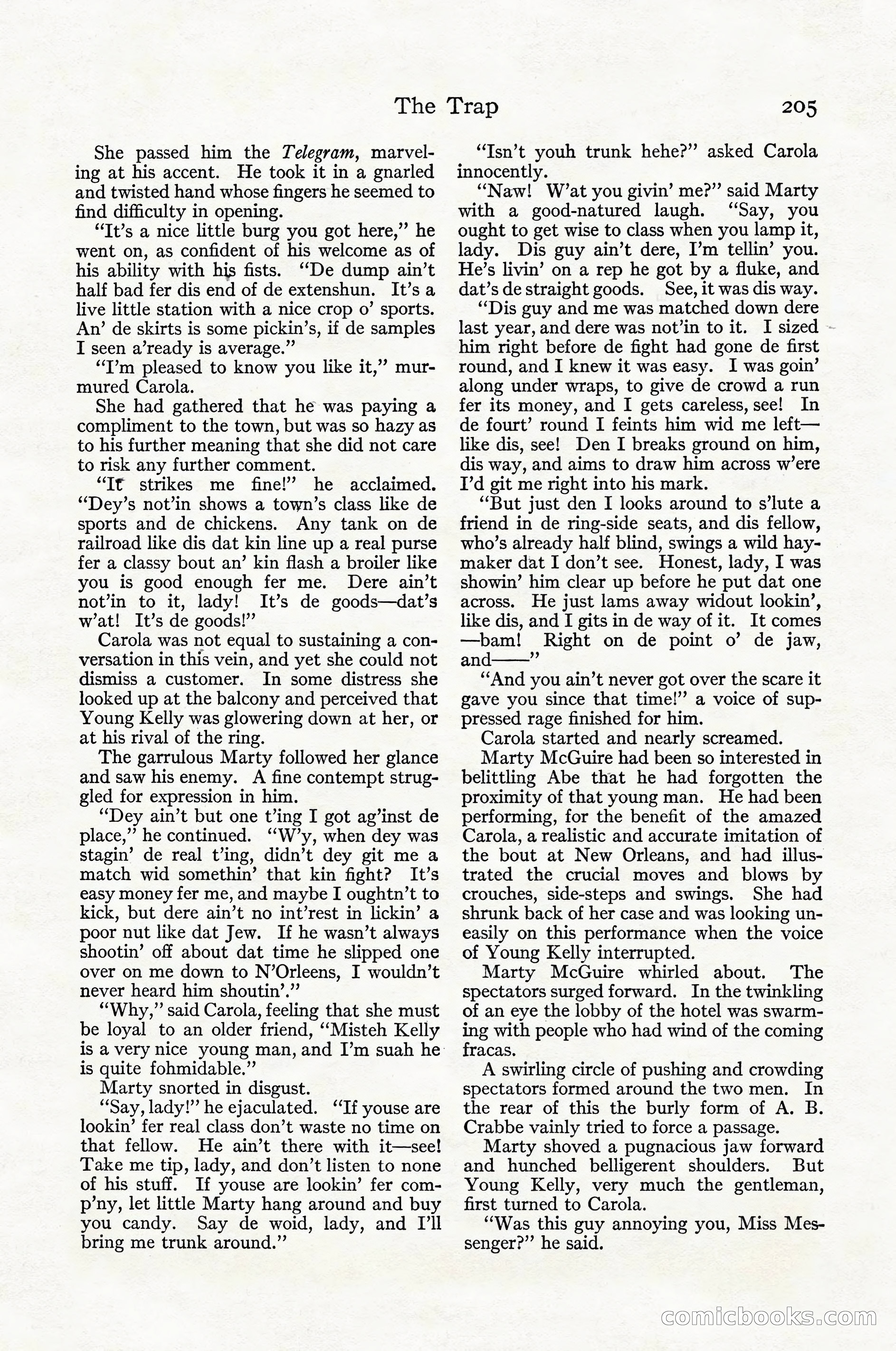 Adventure Magazine Cover, April 1916 — page 207 of 228