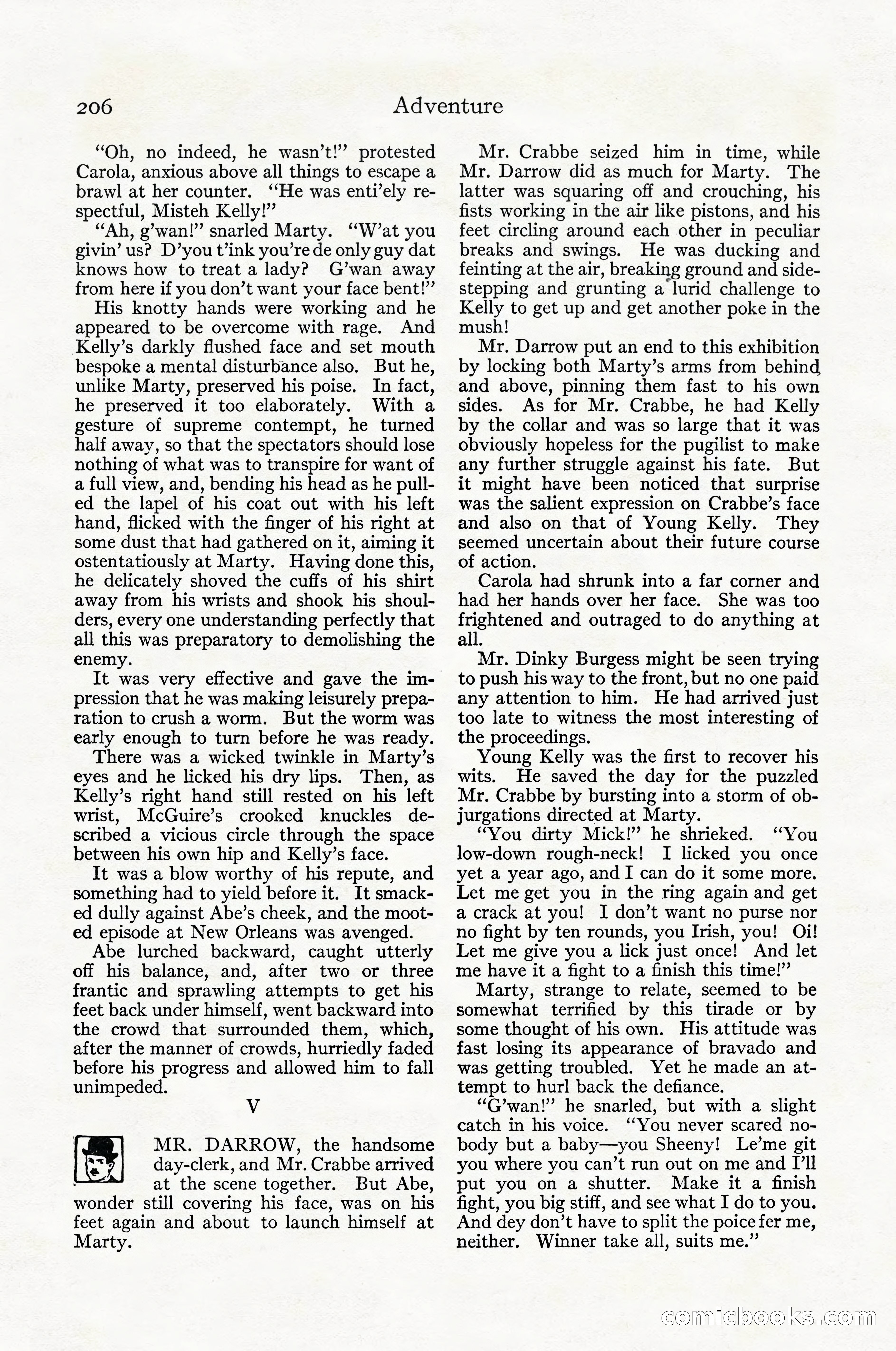 Adventure Magazine Cover, April 1916 — page 208 of 228