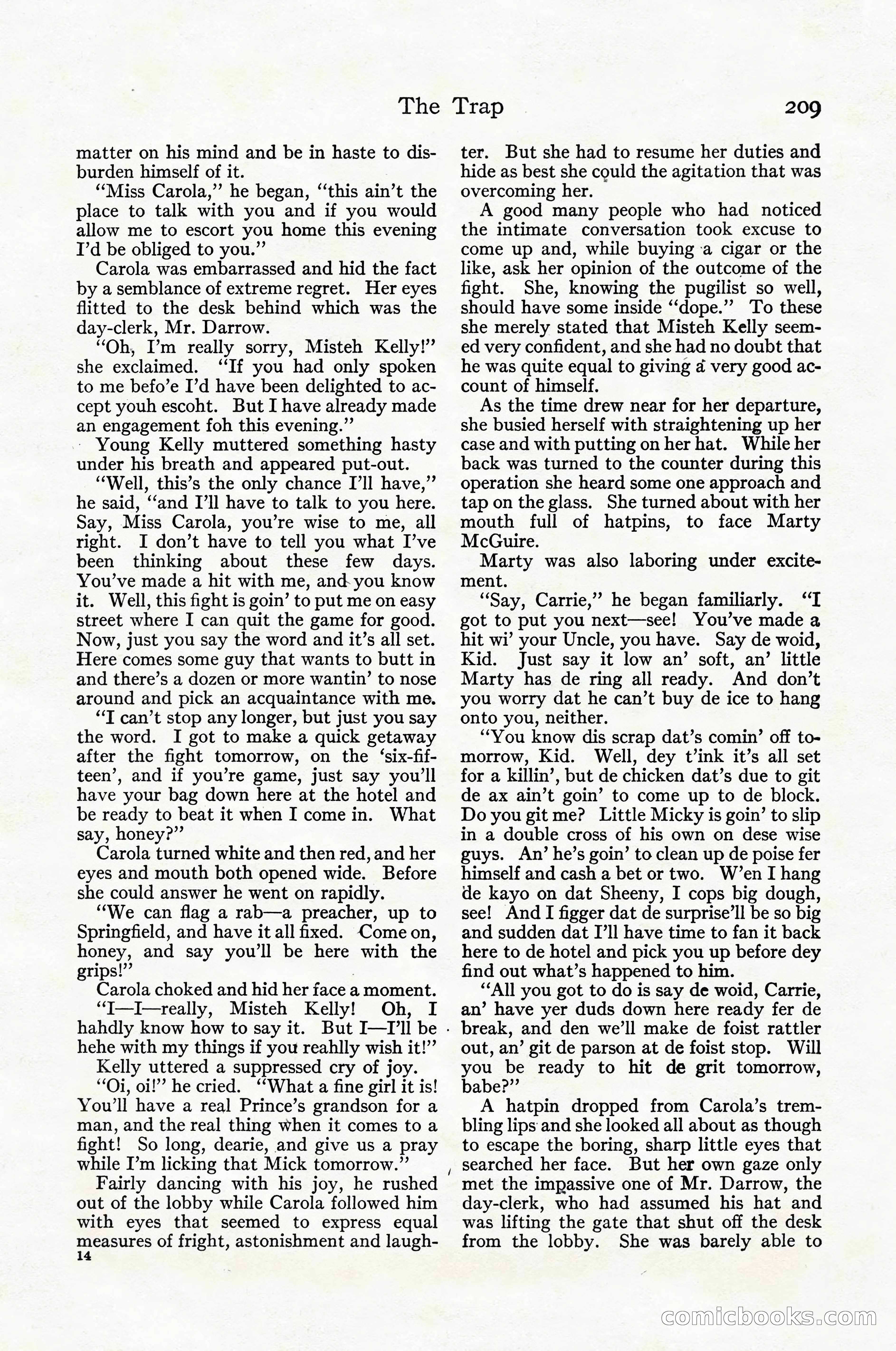 Adventure Magazine Cover, April 1916 — page 211 of 228