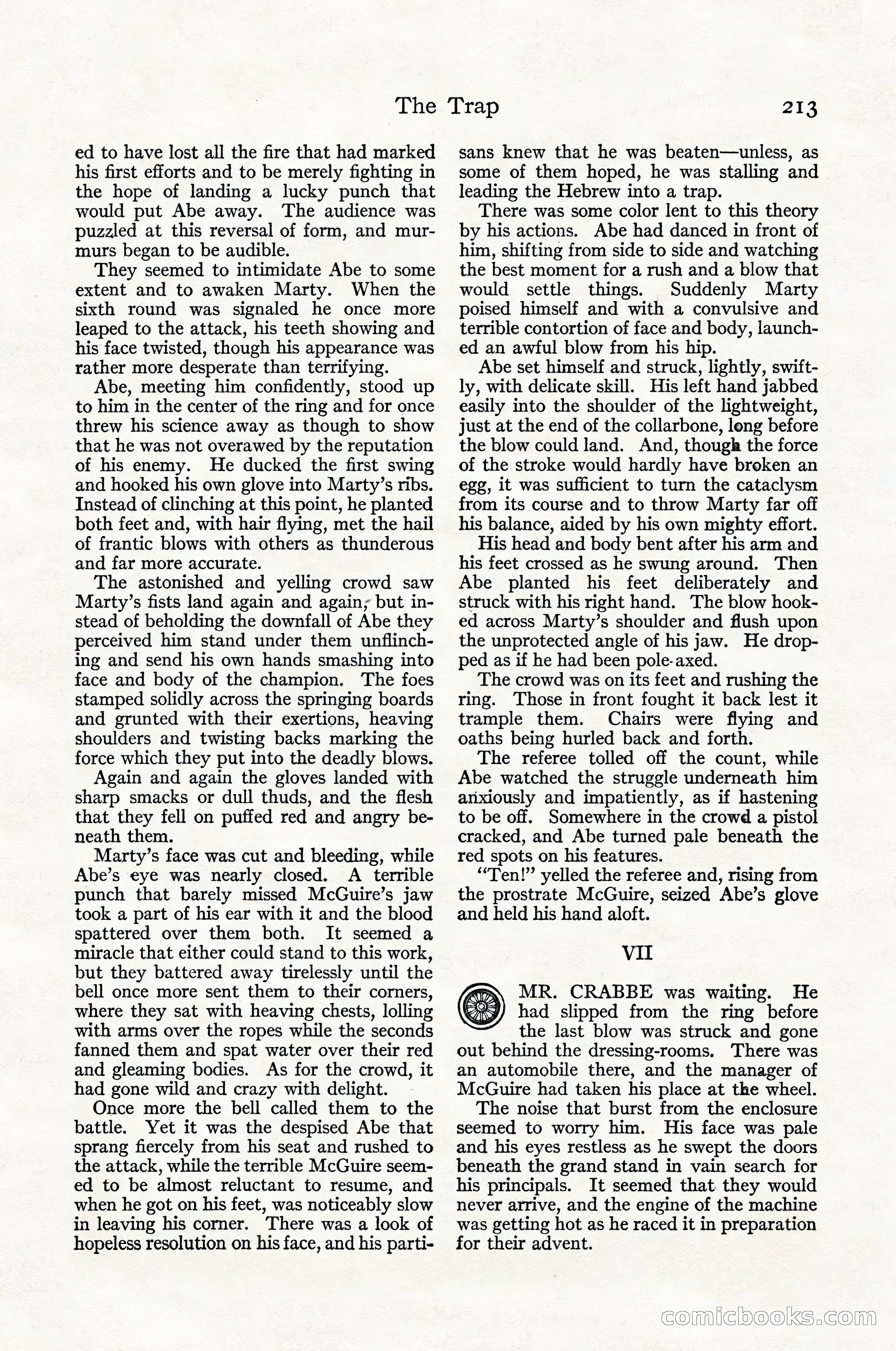 Adventure Magazine Cover, April 1916 — page 215 of 228