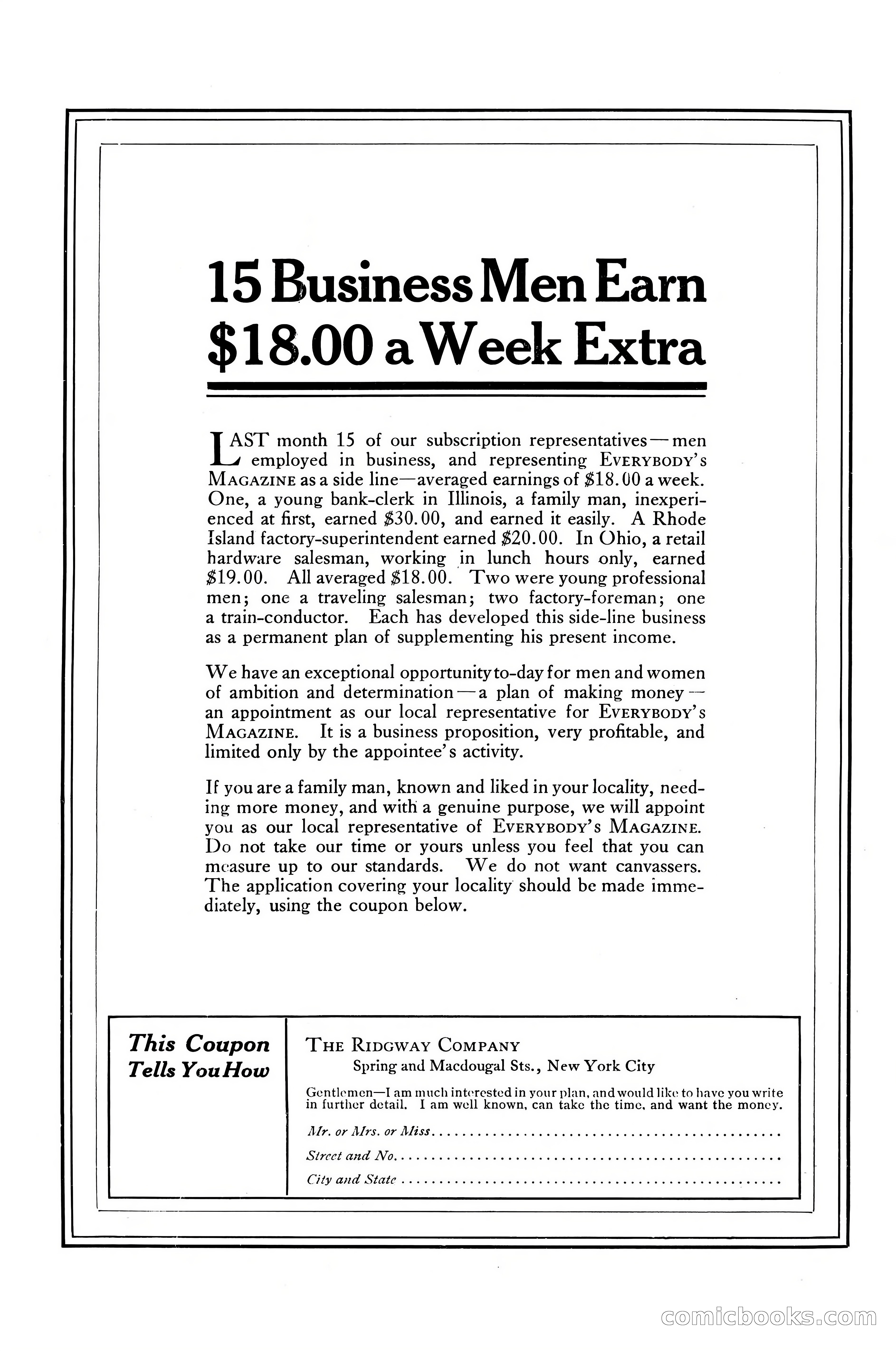 Adventure Magazine Cover, April 1916 — page 228 of 228