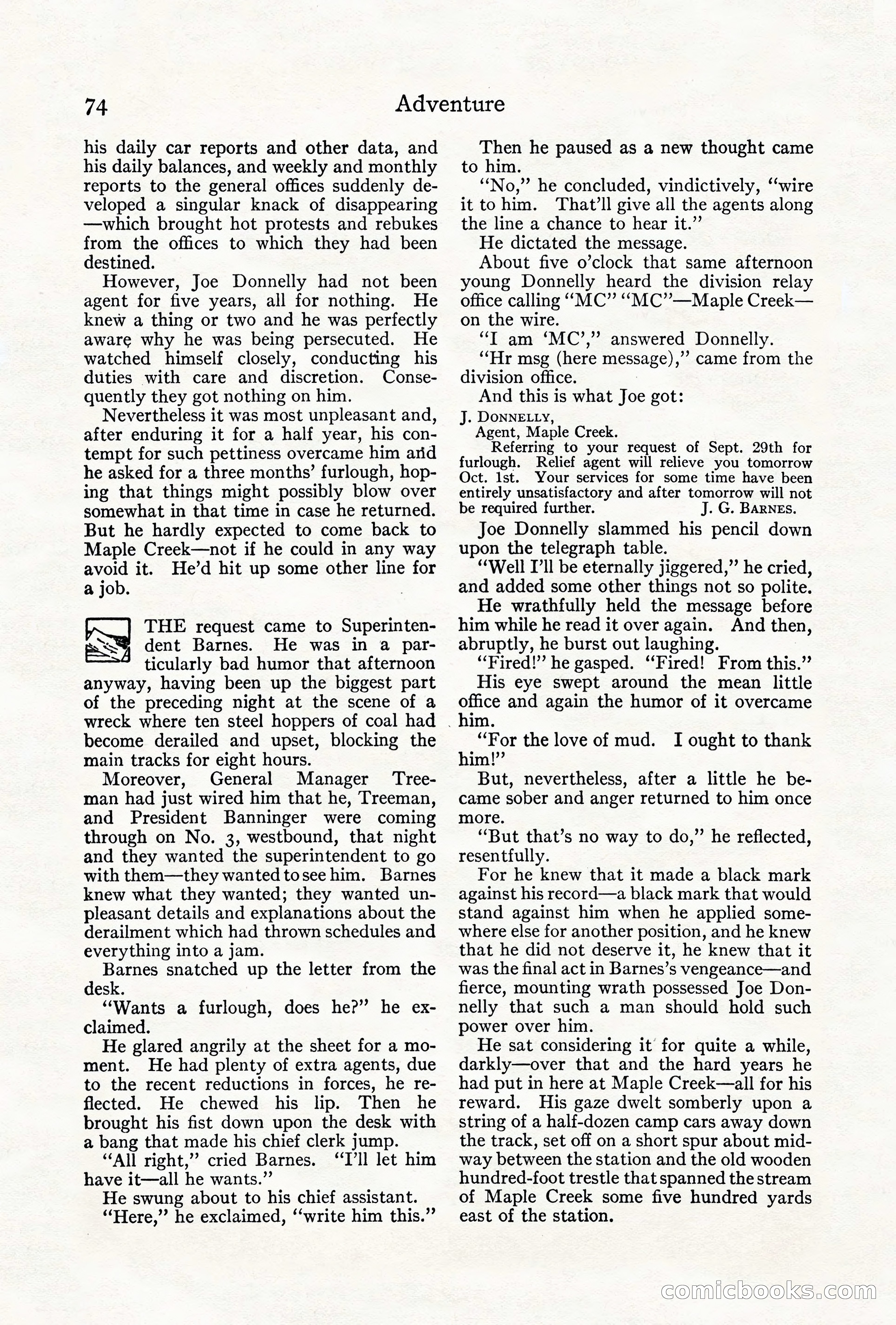 Adventure, August 1917 — page 76 of 196