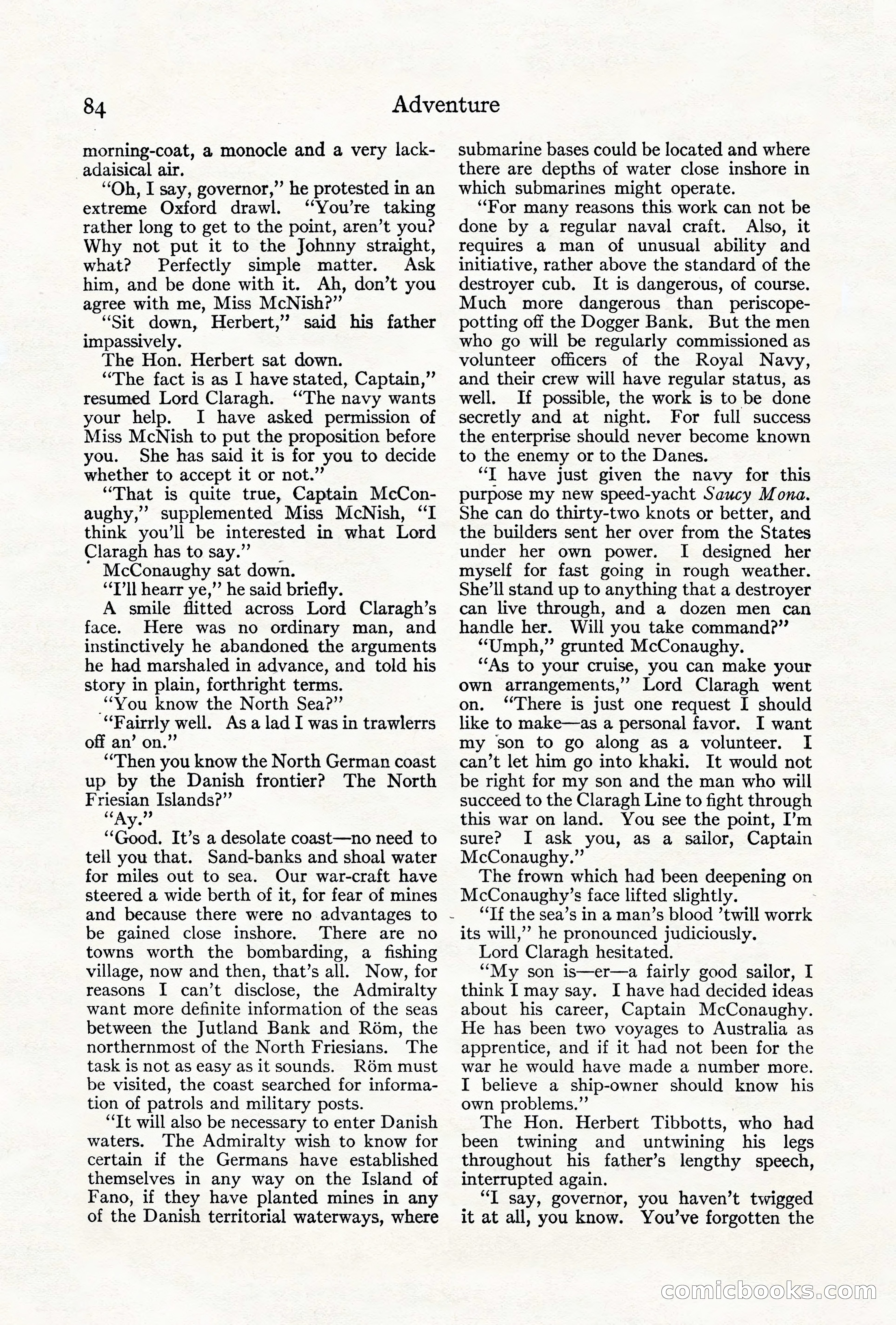 Adventure, August 1917 — page 86 of 196
