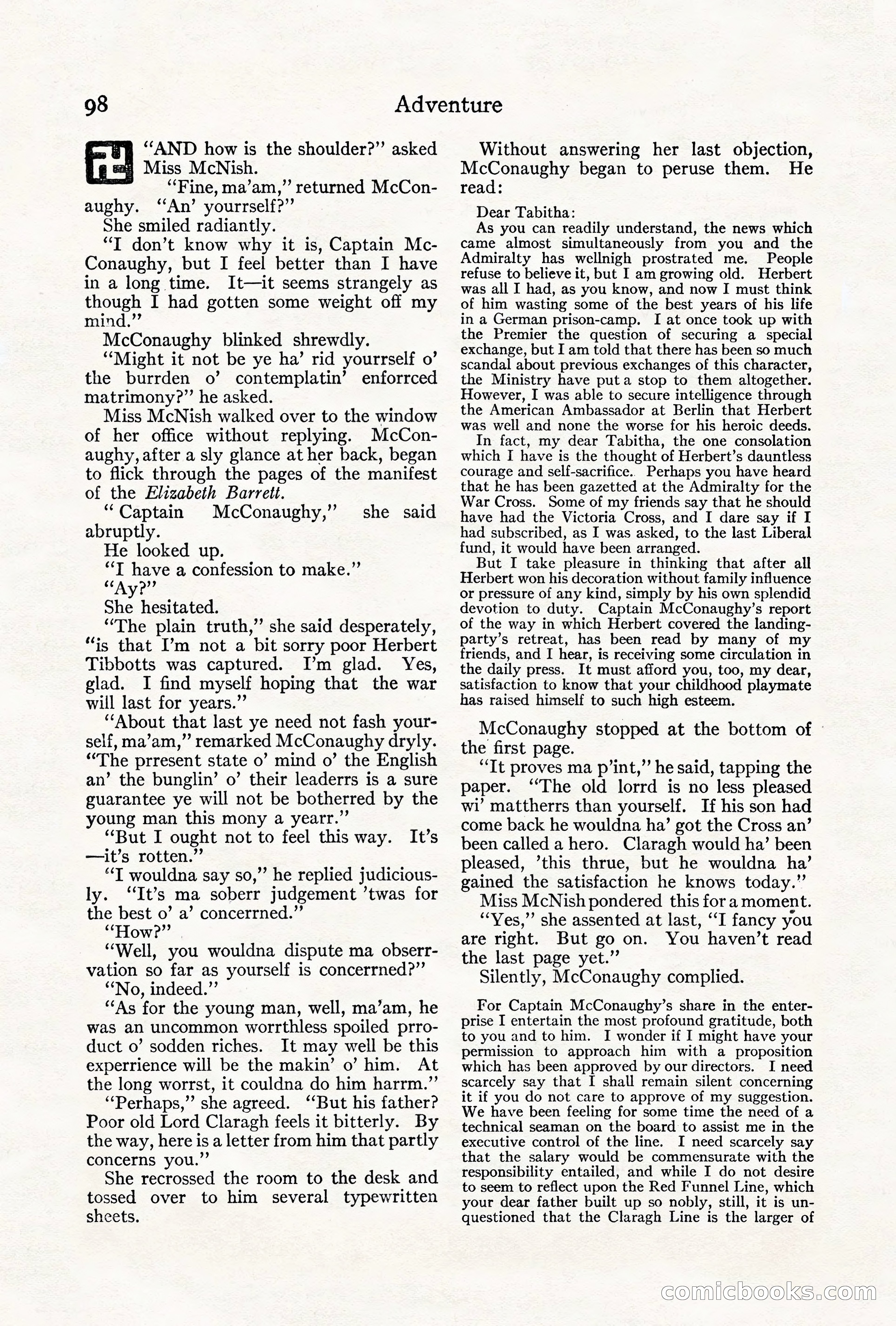 Adventure, August 1917 — page 100 of 196