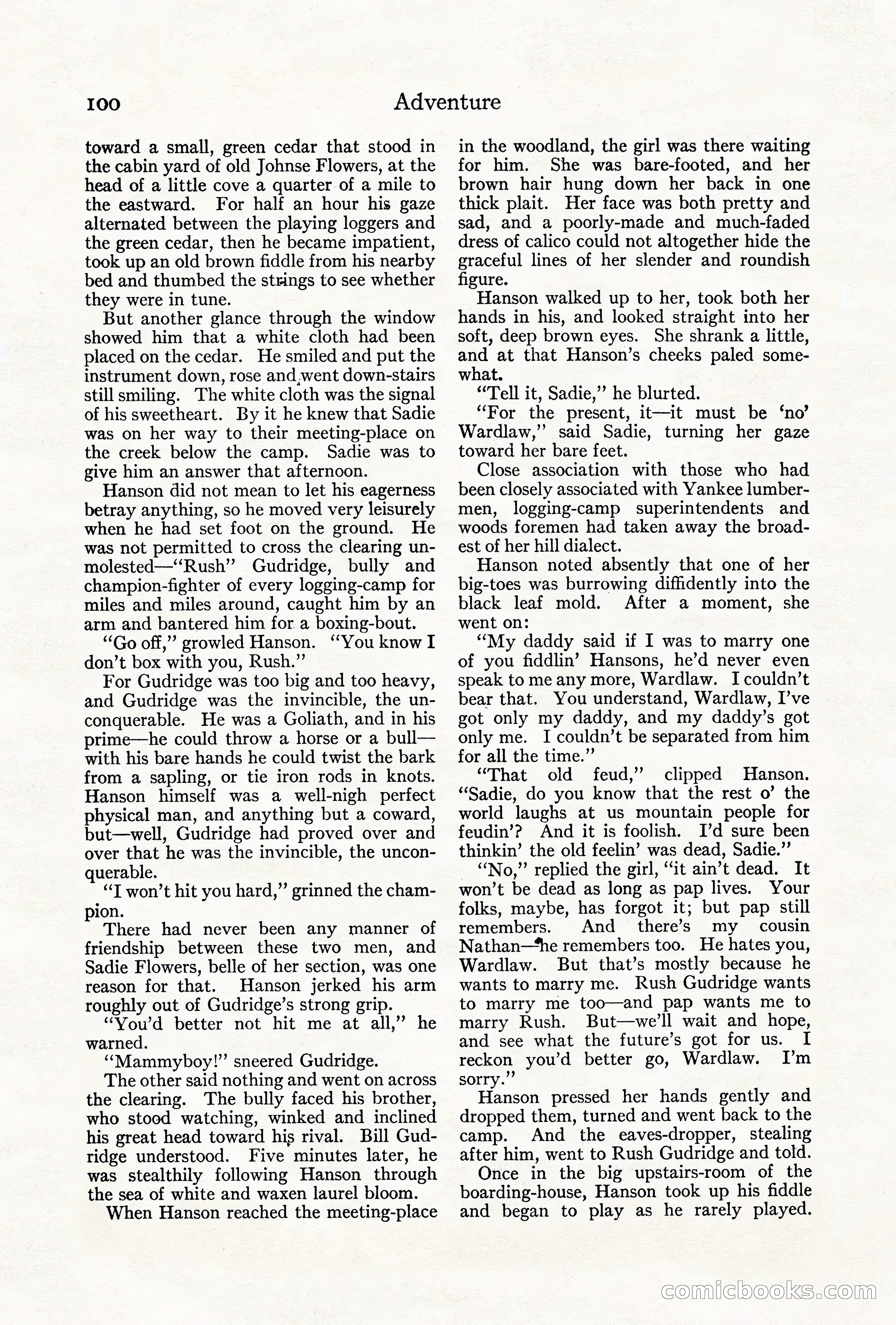 Adventure, August 1917 — page 102 of 196