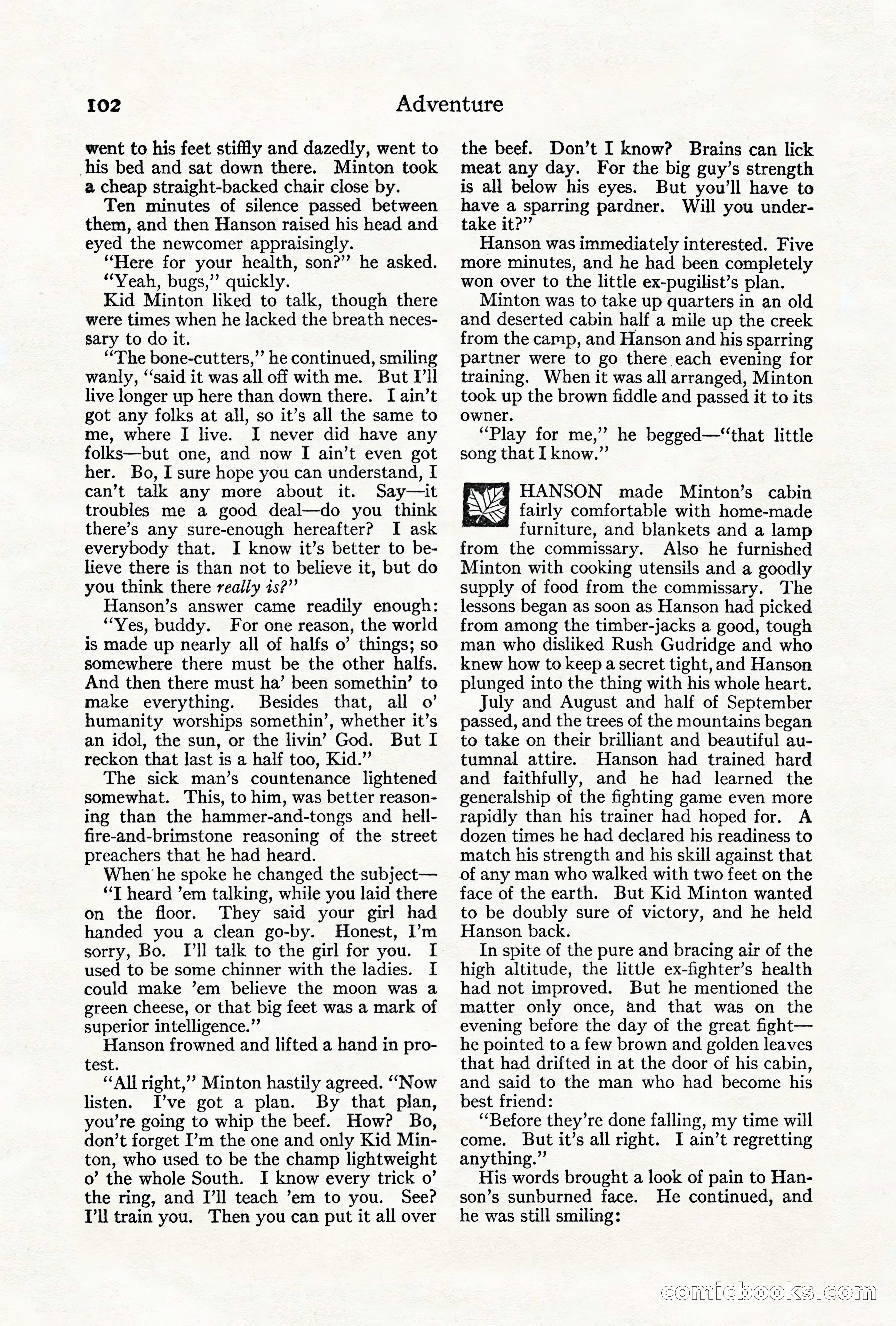 Adventure, August 1917 — page 104 of 196