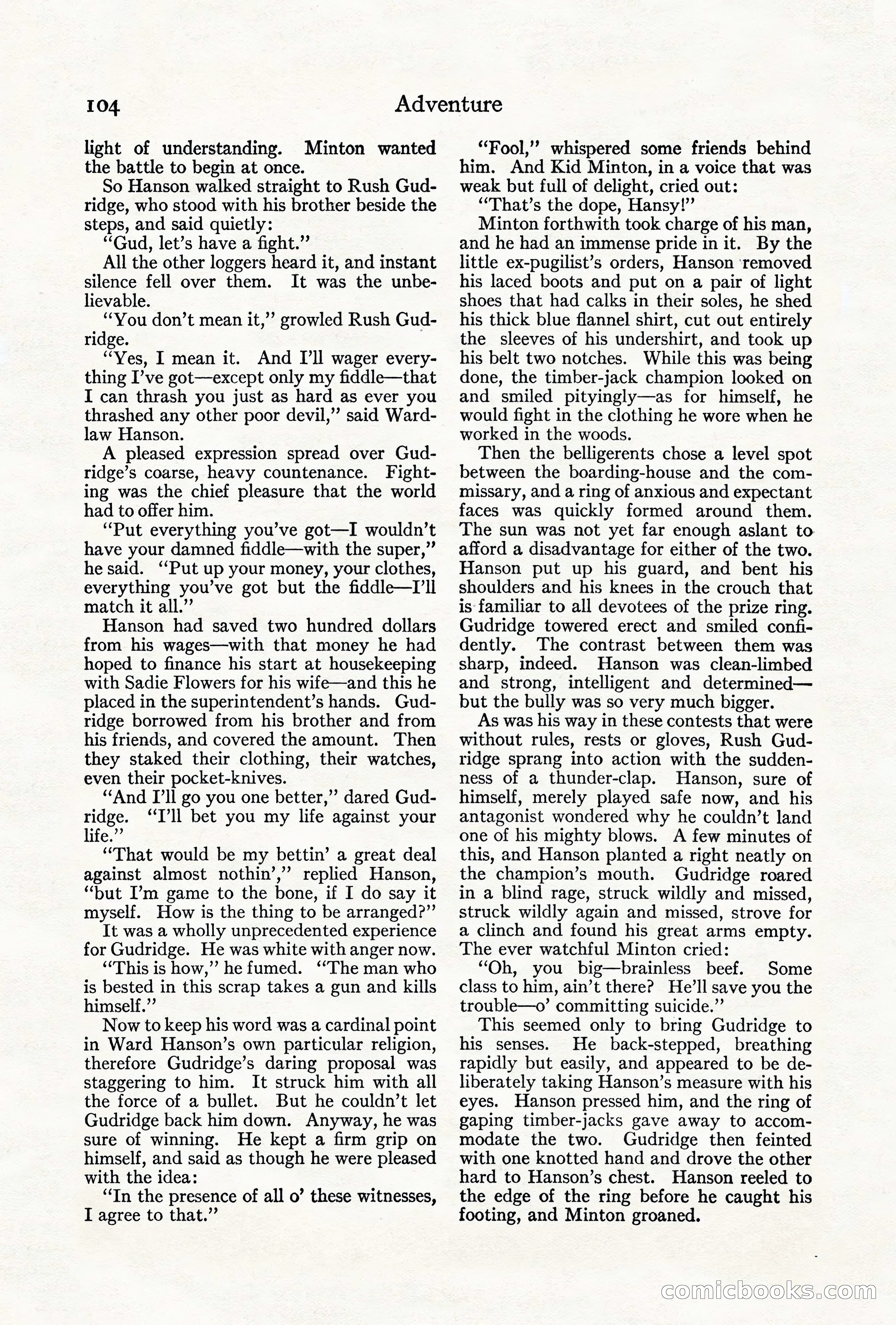 Adventure, August 1917 — page 106 of 196