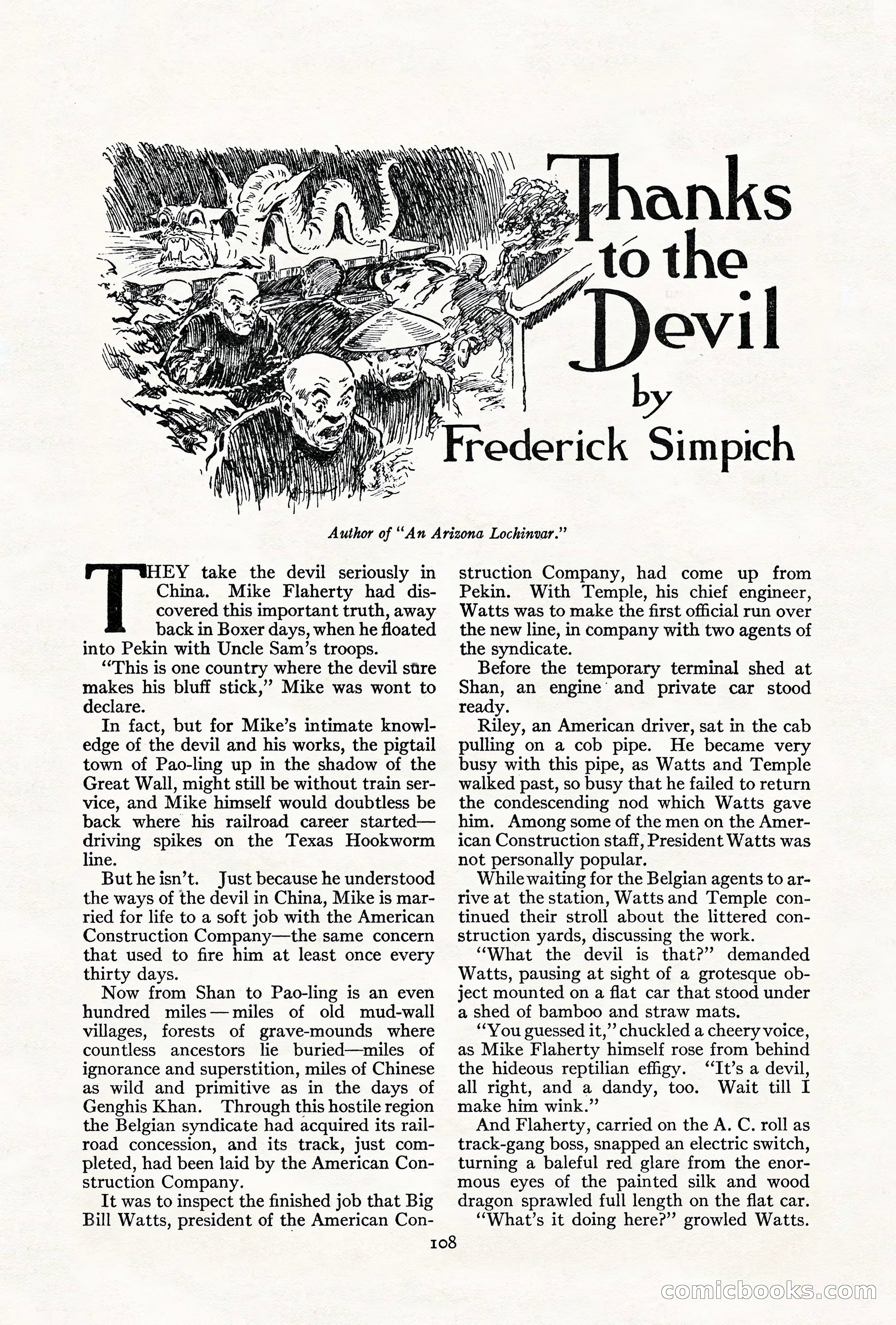 Adventure, August 1917 — page 110 of 196
